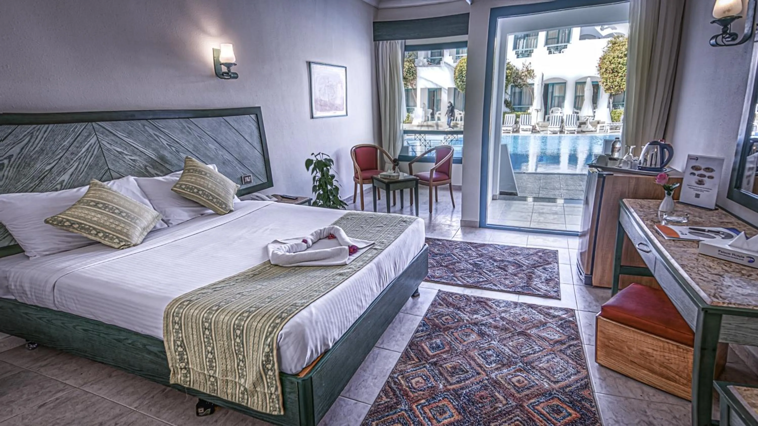 Double or Twin Room with Pool View in Falcon Hills Hotel