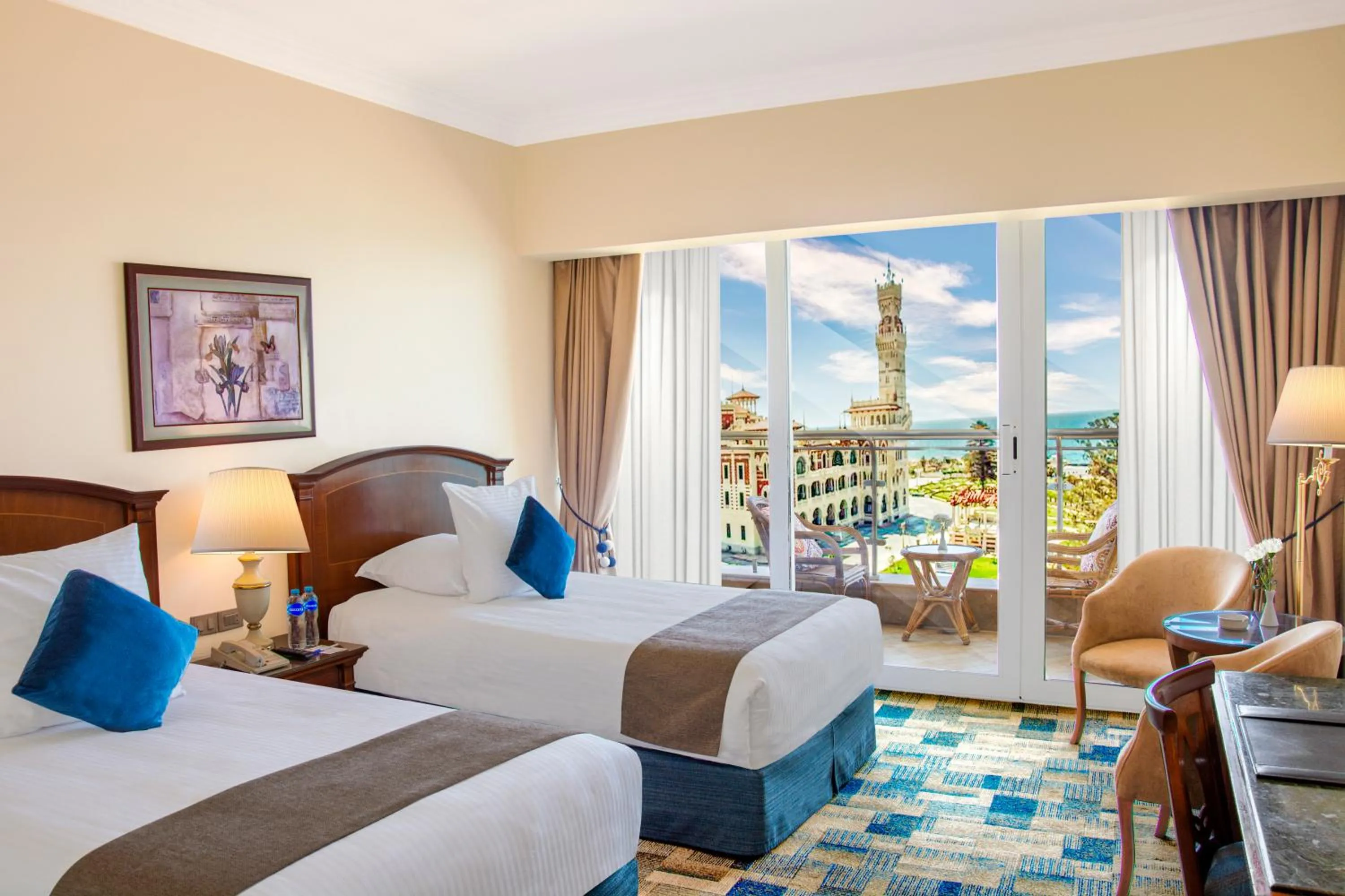 Double or Twin Room with Sea View in Helnan Royal Palestine Hotel - Montazah Gardens