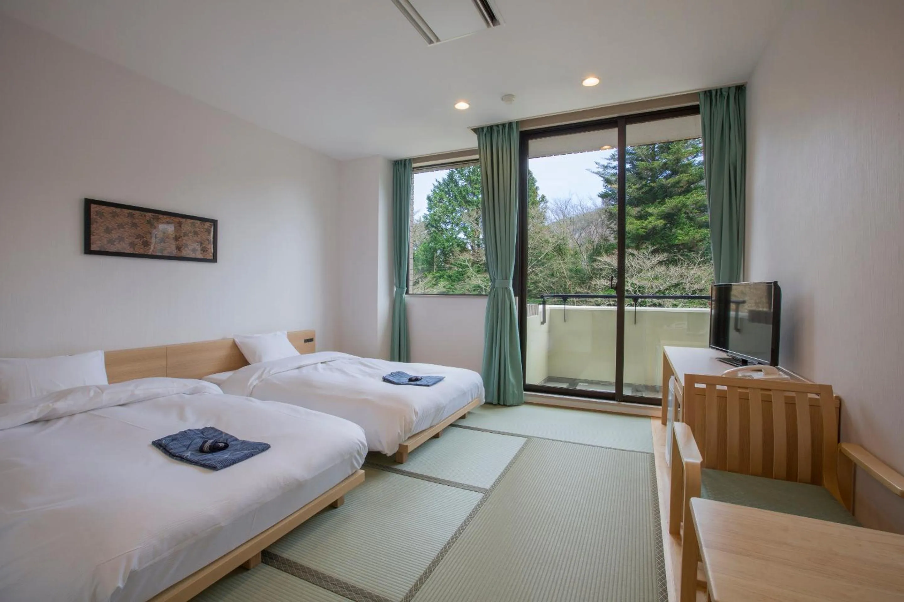 Standard Japanese-Style Room with Shared Bathroom (Spa One Day Ticket Included) in Hakone Kowakien Miyamafurin