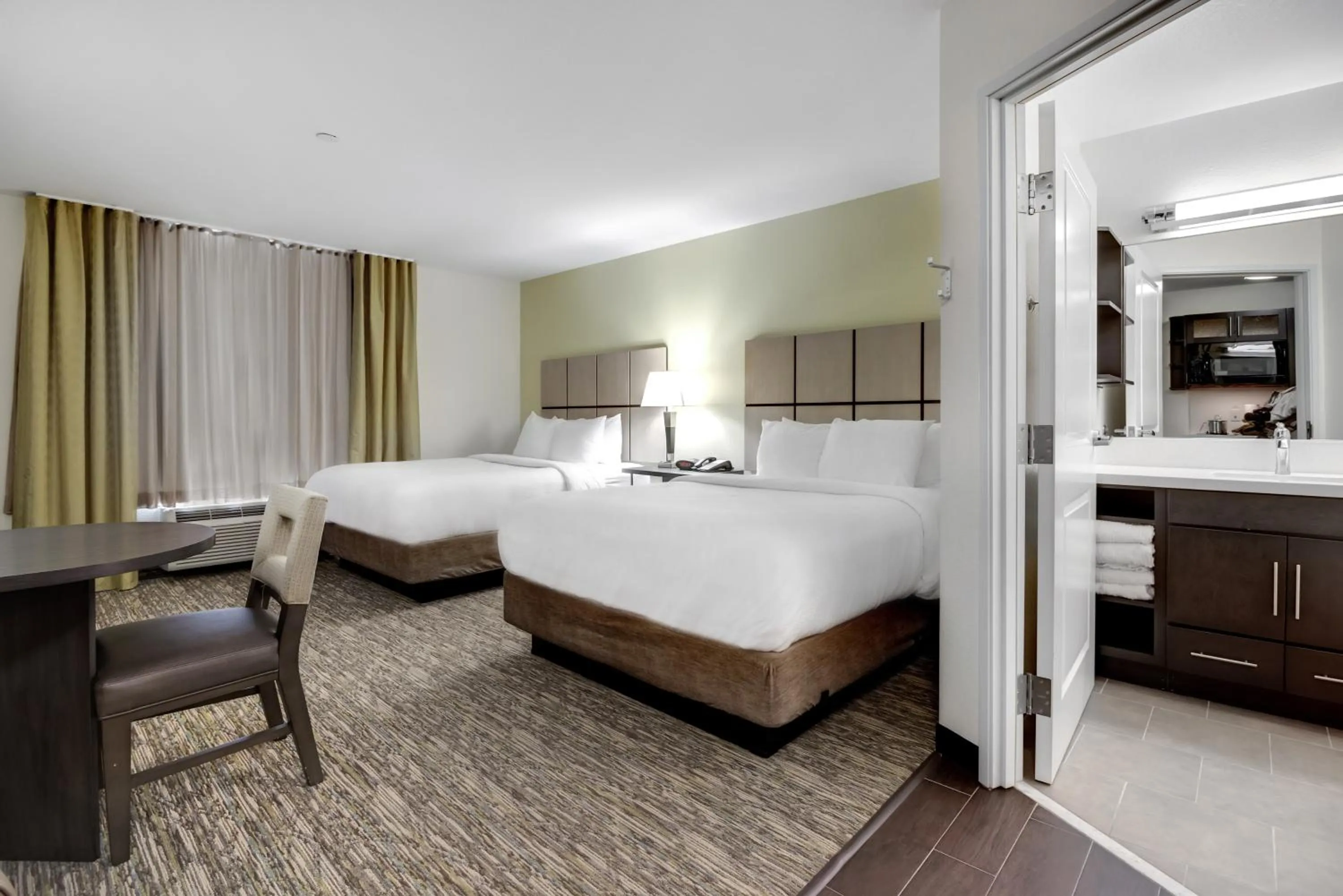 Queen Studio Suite with Two Queen Beds - Disability Access Tub/Non-Smoking in Candlewood Suites Waco by IHG