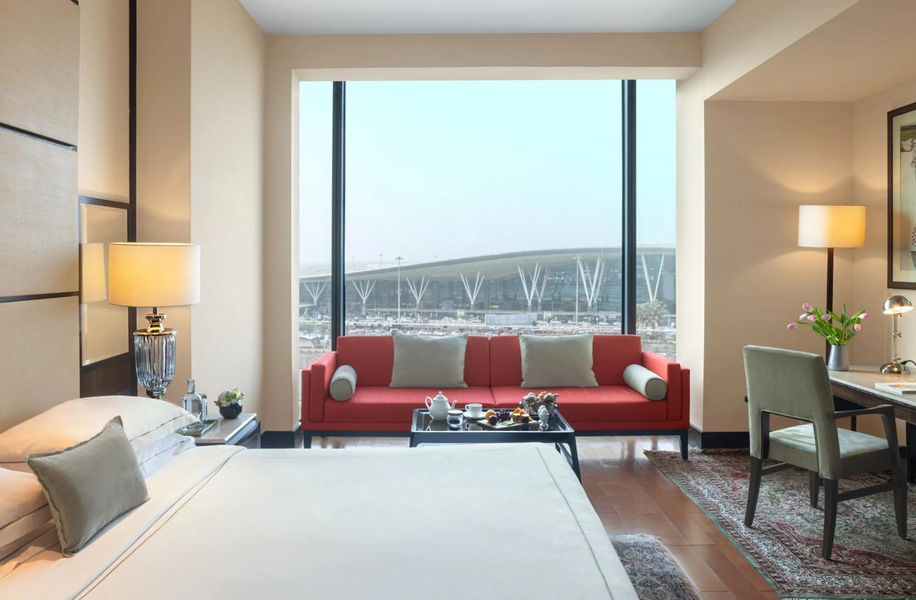 Taj Club Room King Bed-Lounge Access & 2 way Airport Transfers - single occupancy in Taj Bangalore