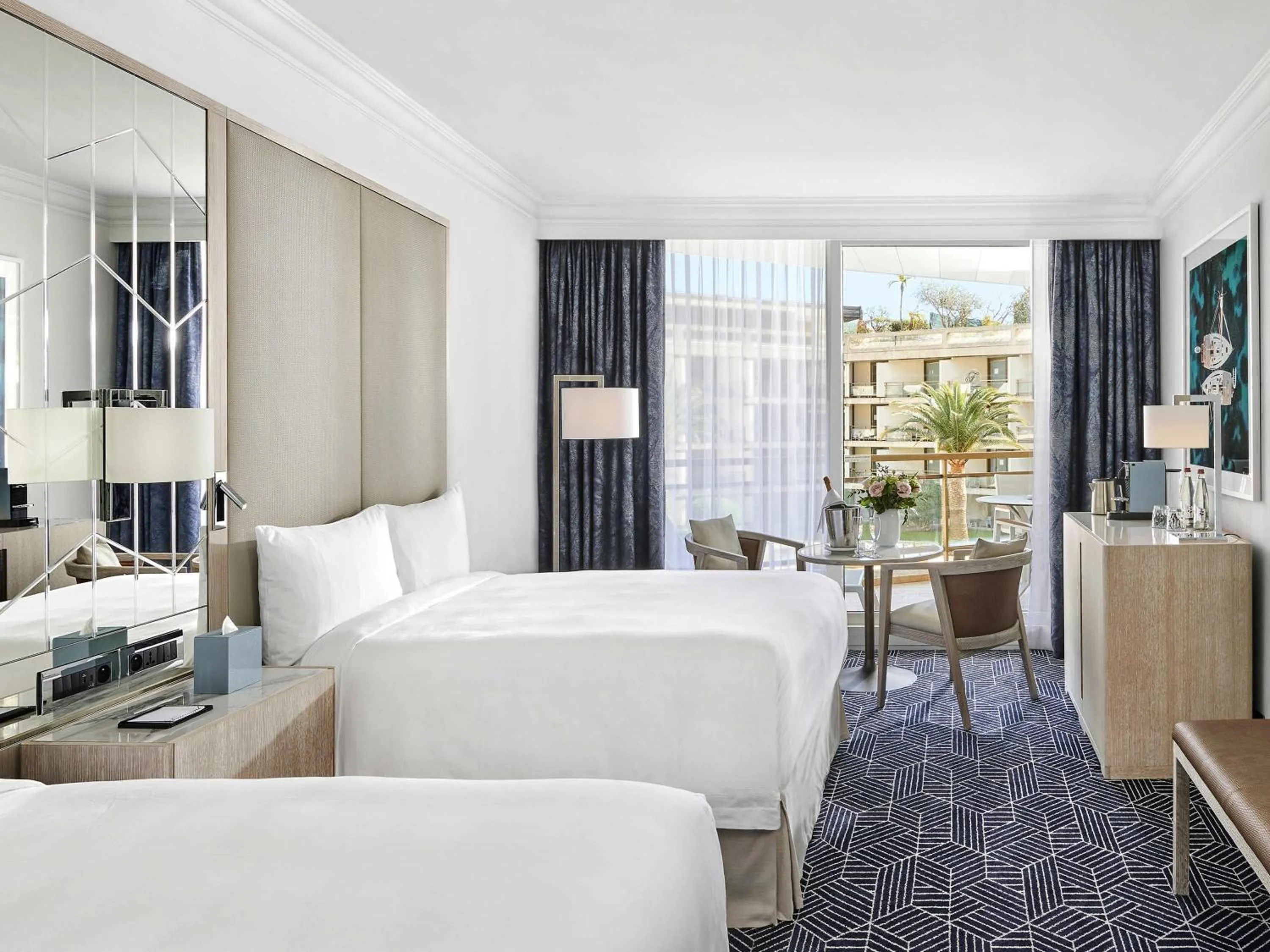 Fairmont Double Room with Two Double Beds and Garden View in Fairmont Monte Carlo