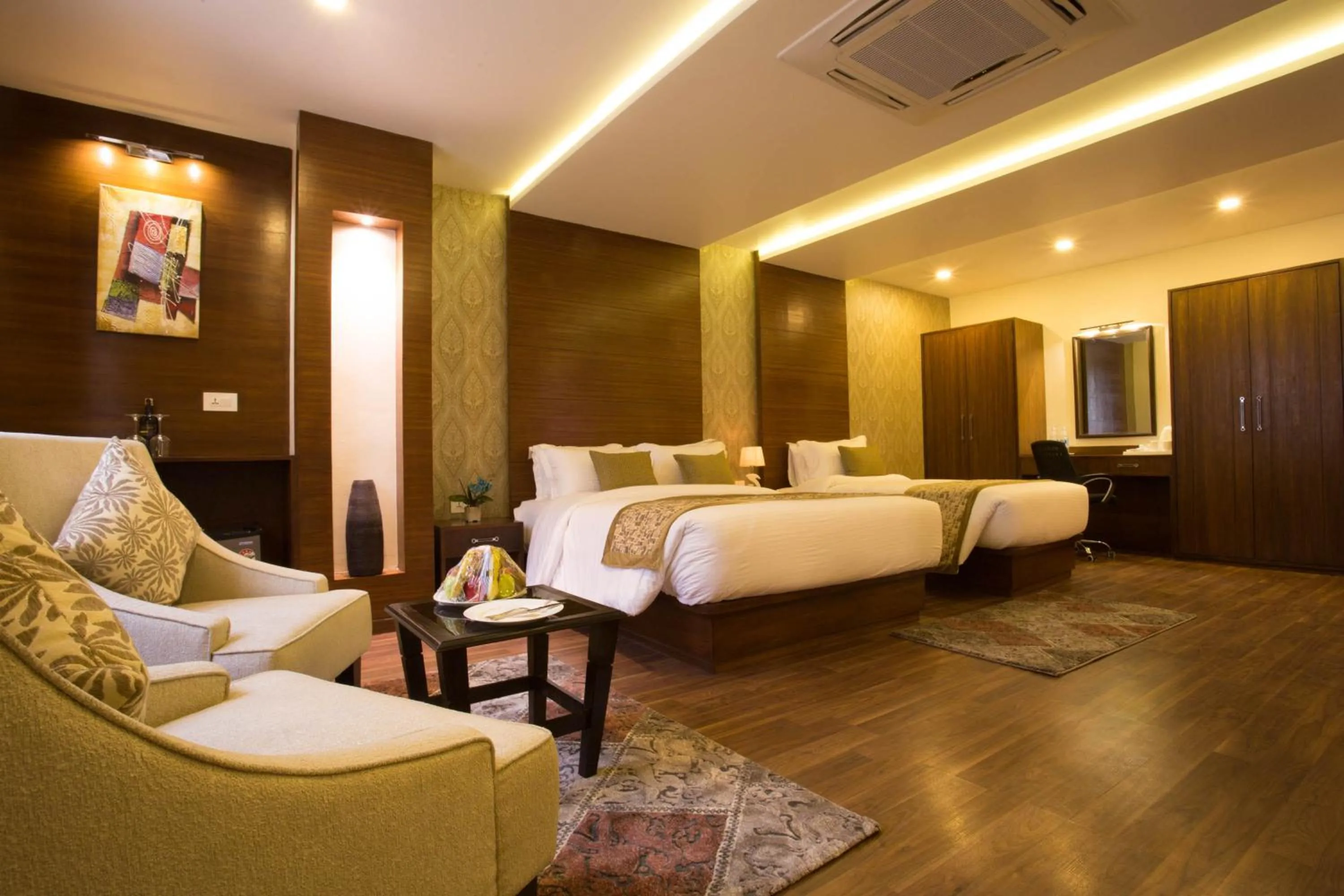 Super Deluxe Room - Free Airport pickup or drop, 15% off on Food & Beverage, 20% off on Spa in Yatri Suites and Spa