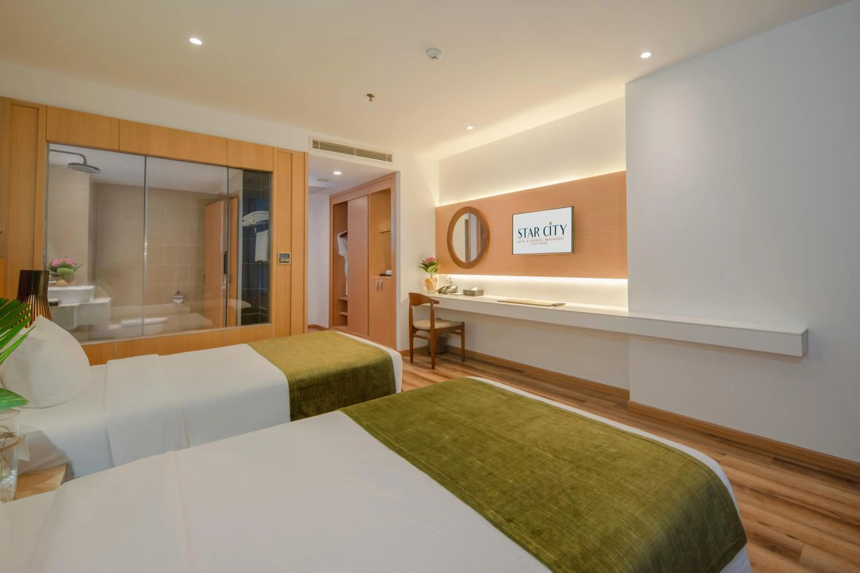 Superior Twin Room with City View in Starcity Hotel & Condotel Beachfront Nha Trang