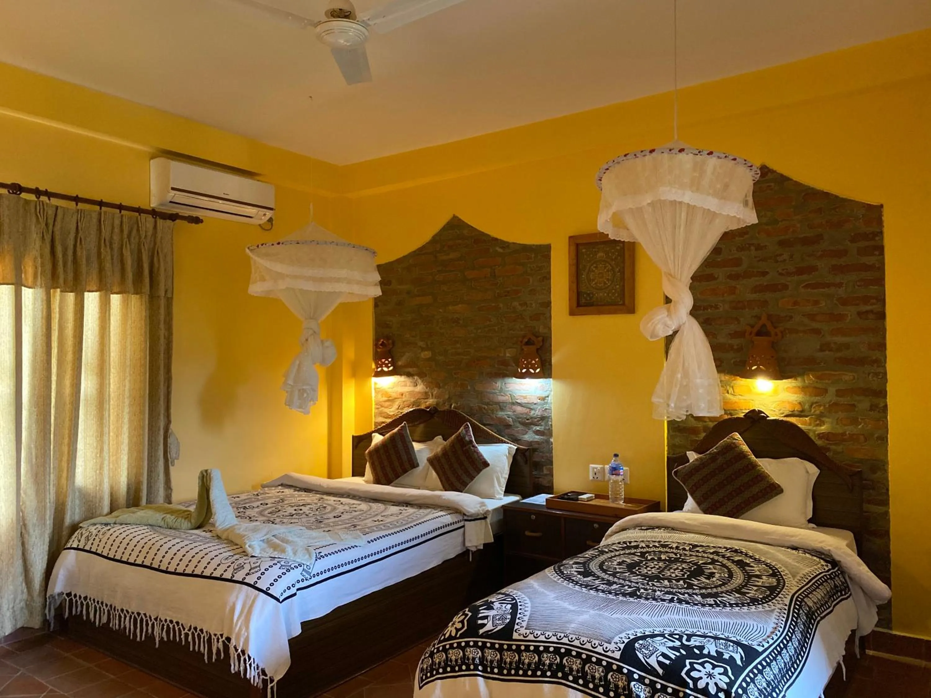 Deluxe Double Room with Extra Bed - single occupancy in Chautari Garden Resort