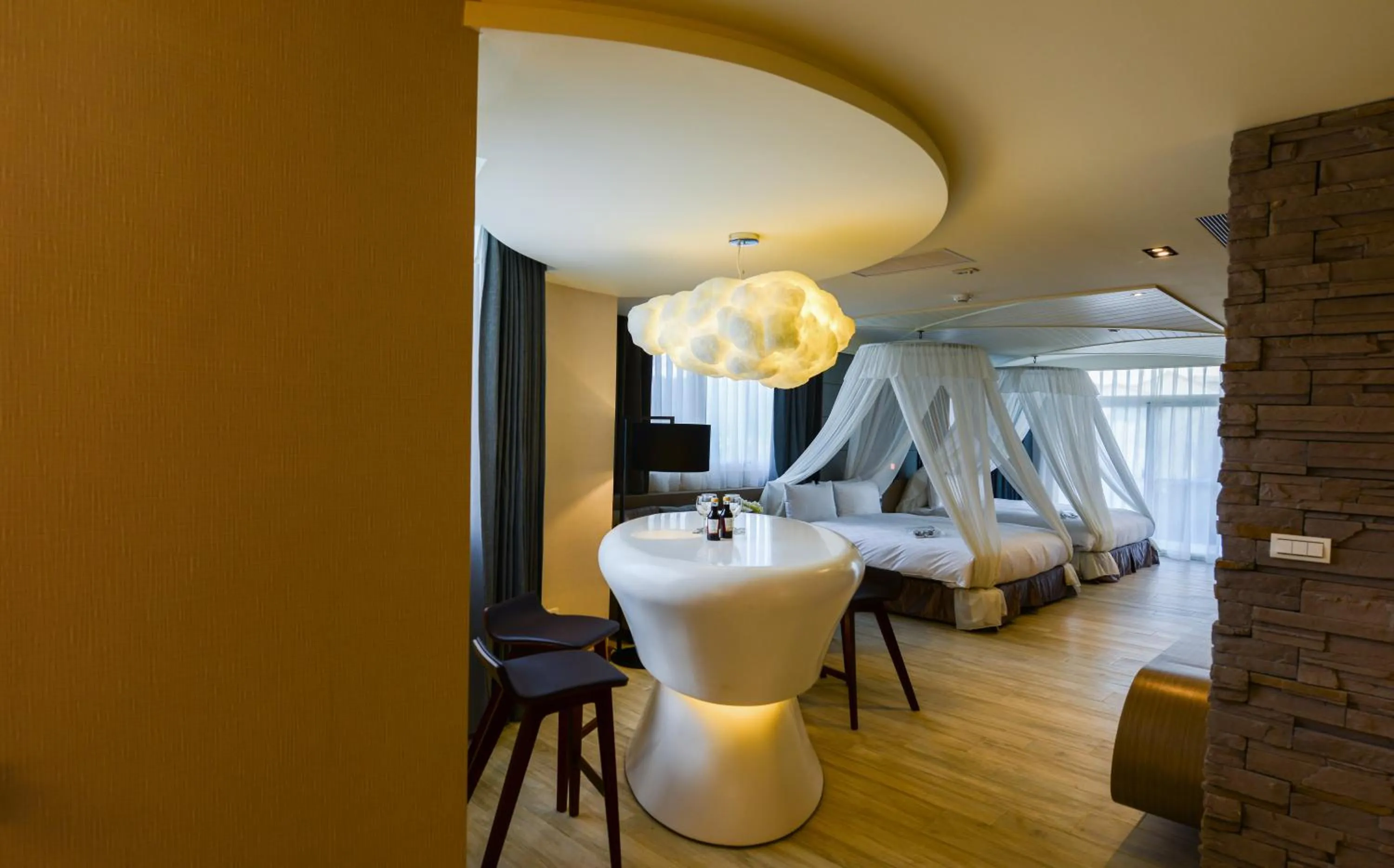 Deluxe Quadruple Room with Terrace in Kenting 4 Sisters Villa