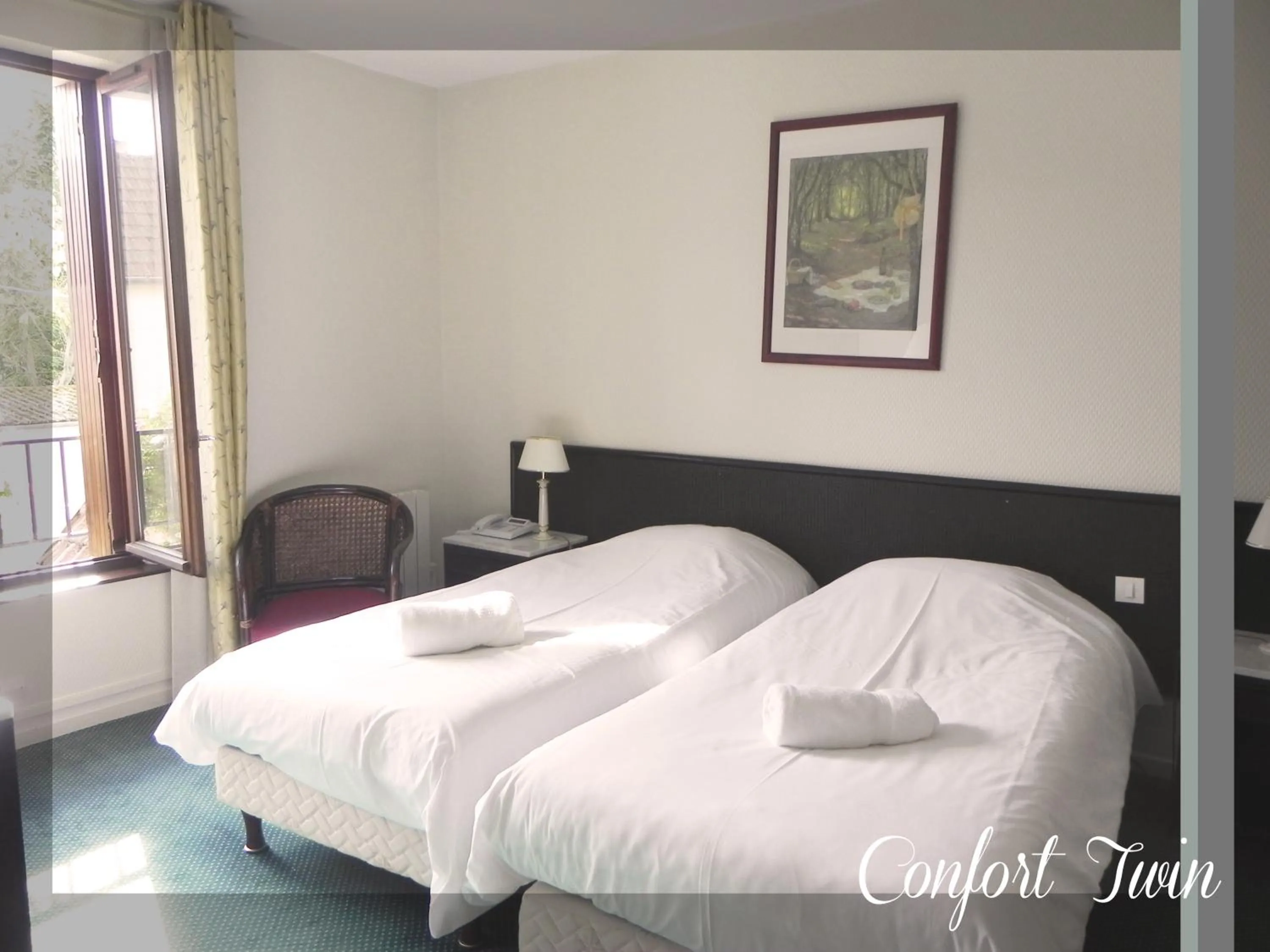 Superior Twin Room in Logis Le Relais Champenois