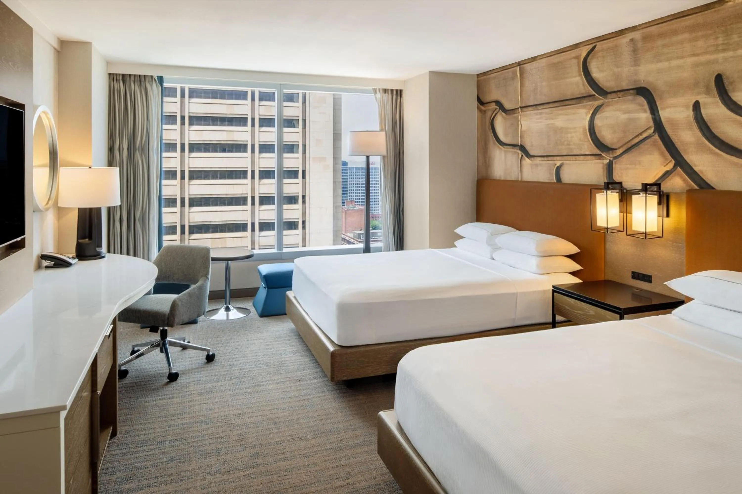 Queen Room with Two Queen Beds in Hilton Cleveland Downtown