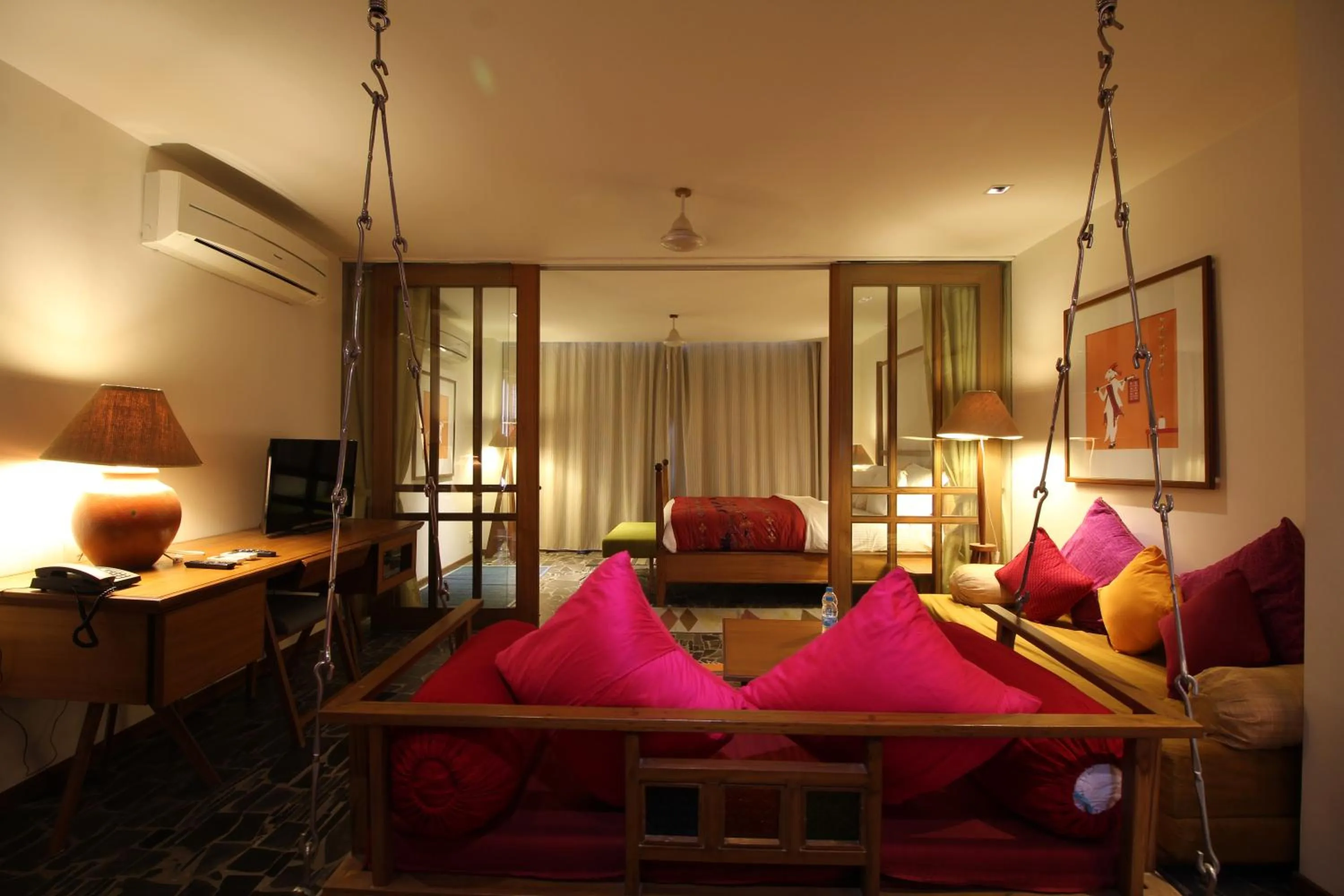 Quadruple Room with Balcony in The Sky Imperial Aarivaa Luxury Stays