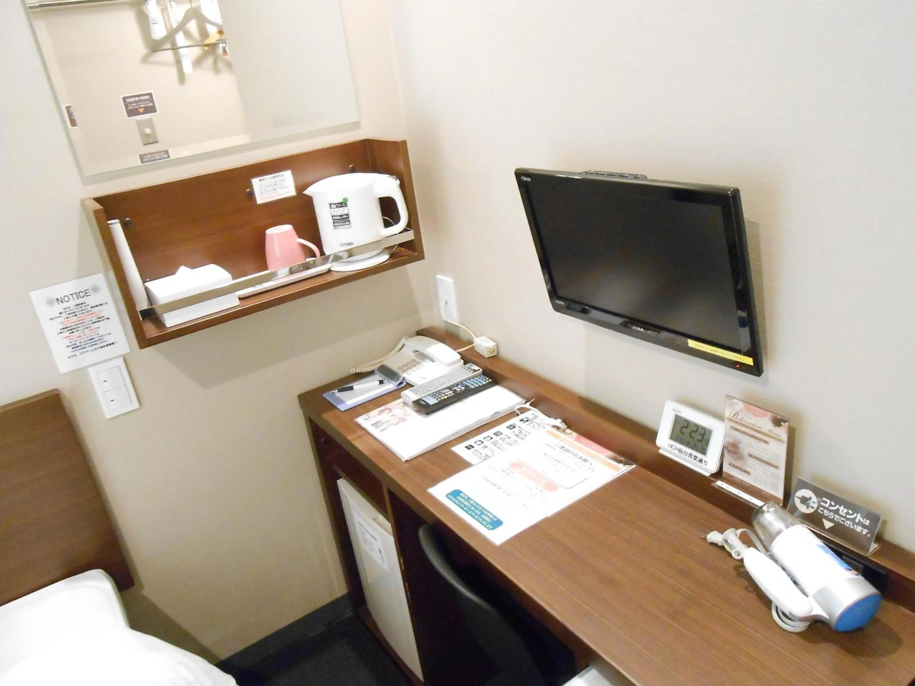 Economy Double Room with Small Double Bed - Non-Smoking in Hotel Crown Hills Sendai Aobadori
