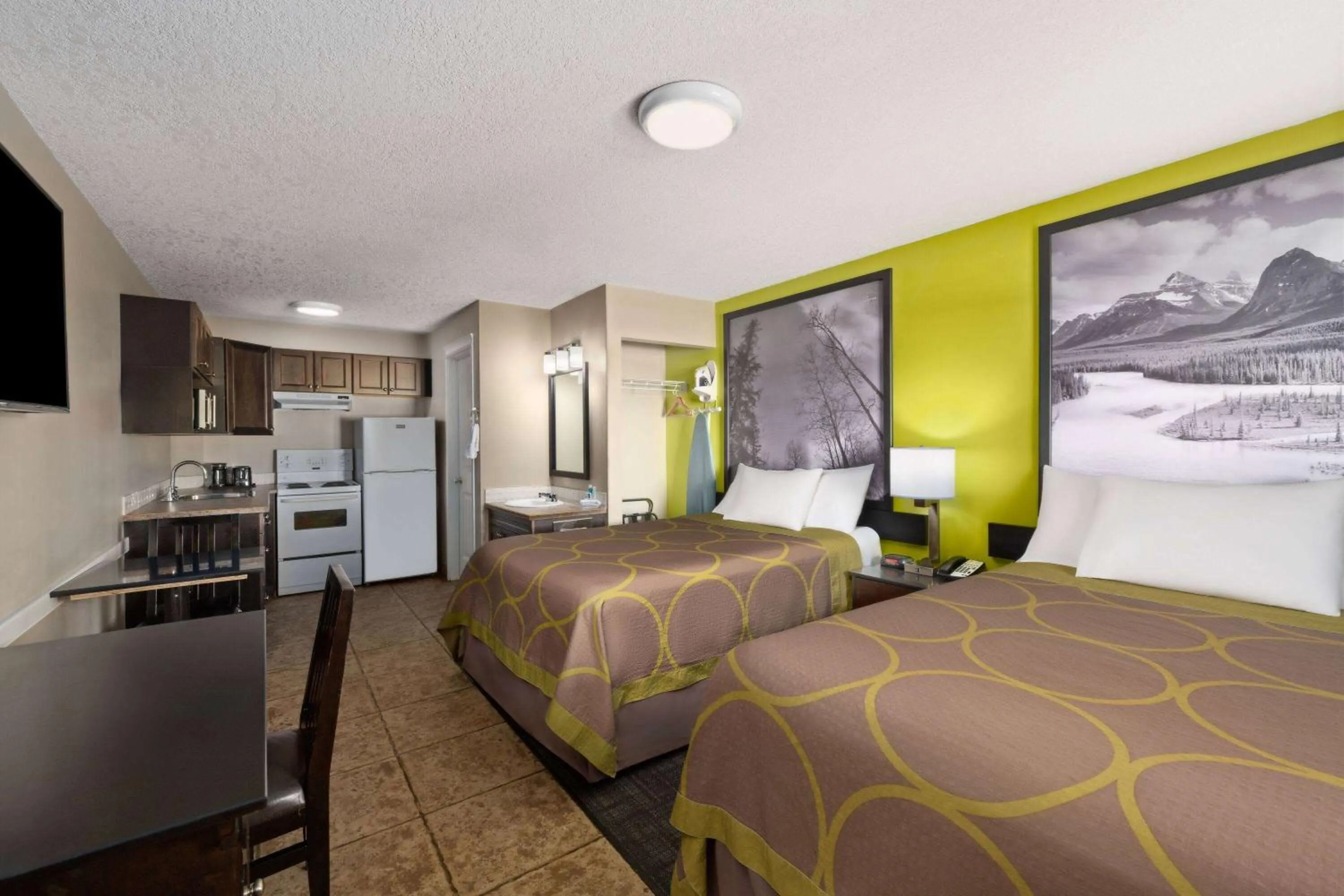 2 Double Beds, Efficiency Room, Non-Smoking in Super 8 by Wyndham Fort McMurray