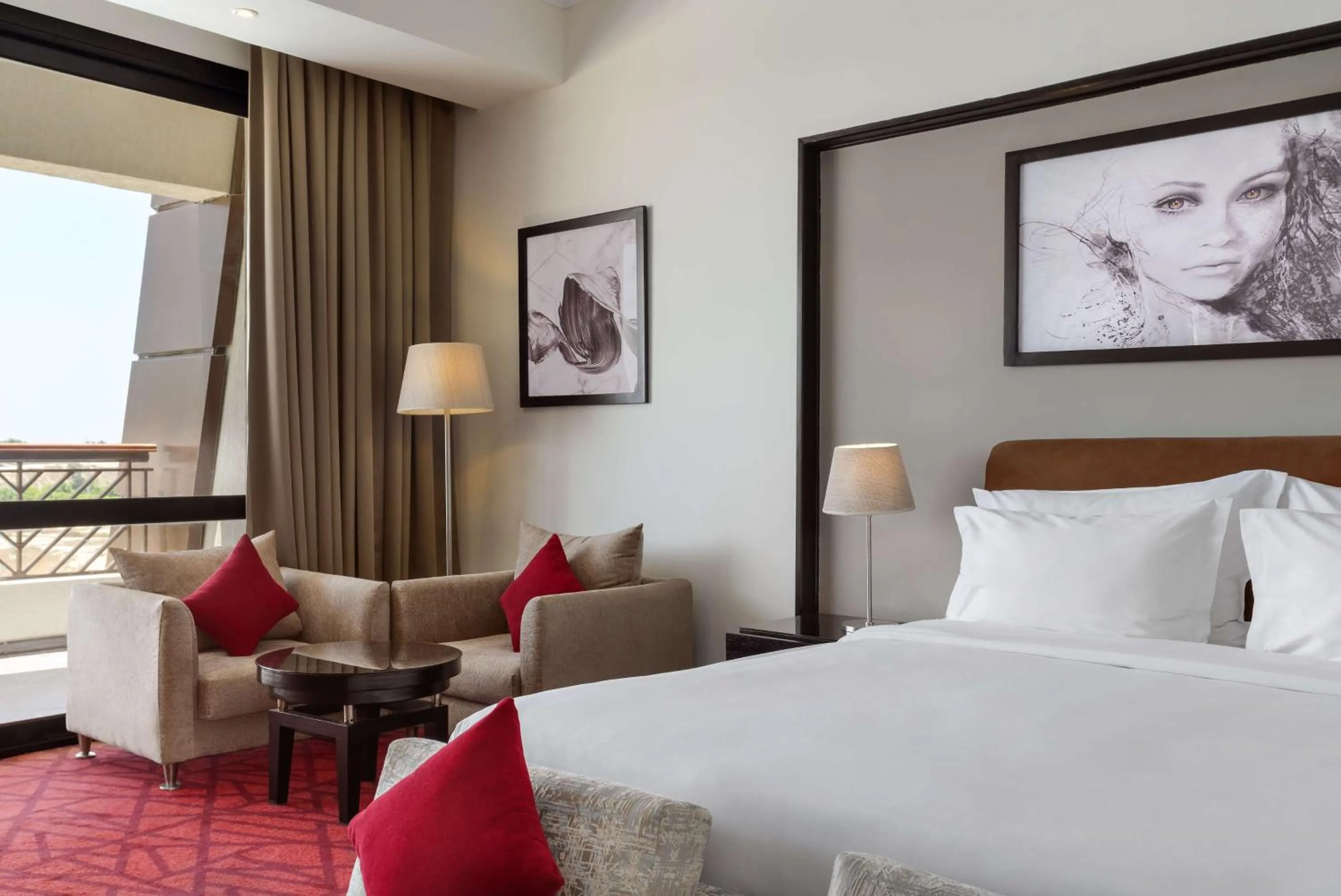 Superior Room with Terrace and Pool View in Radisson Blu Hotel & Convention Center, Alexandria