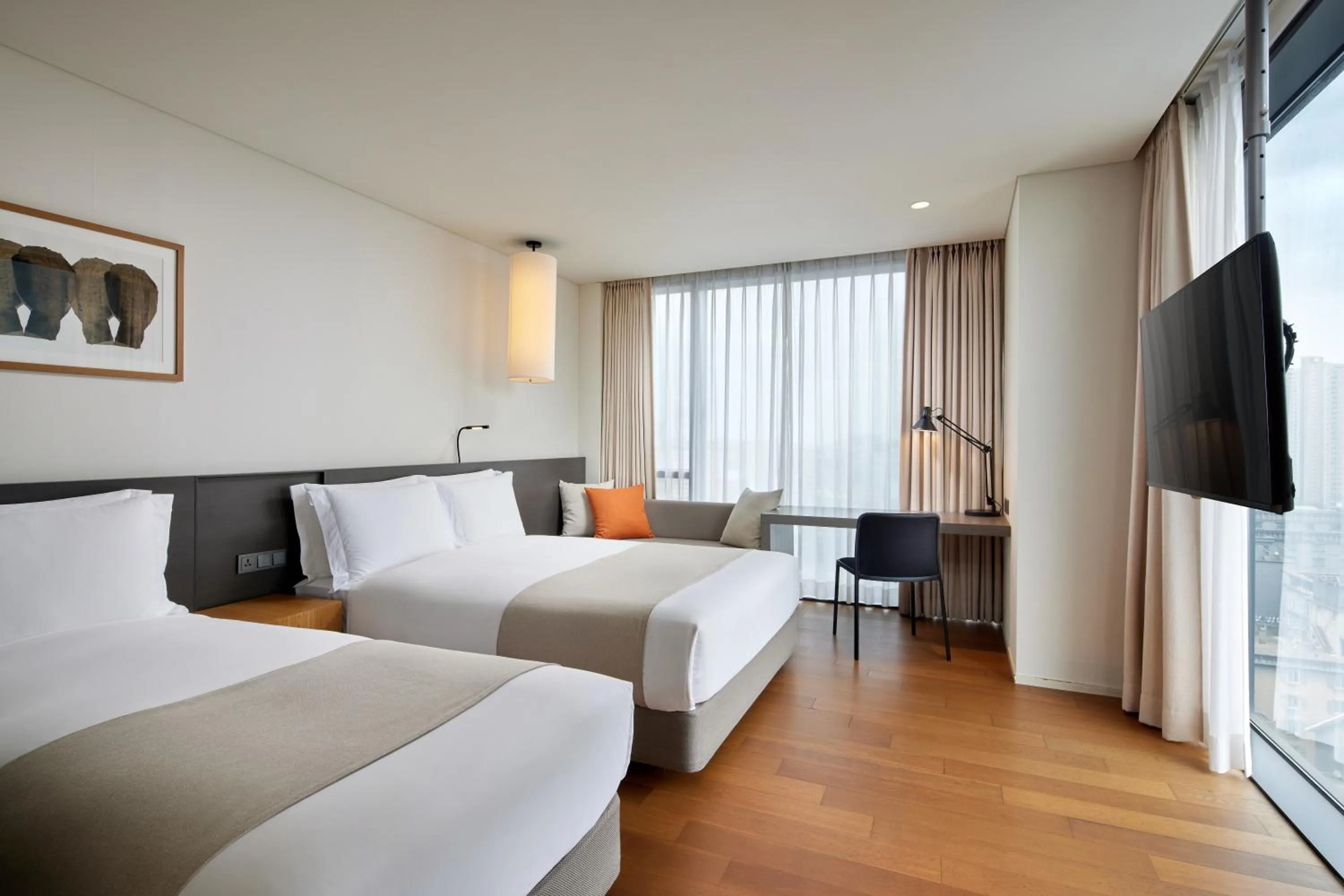 Standard Family Twin Room in Shilla Stay Cheonan Asan - Samsung Display City