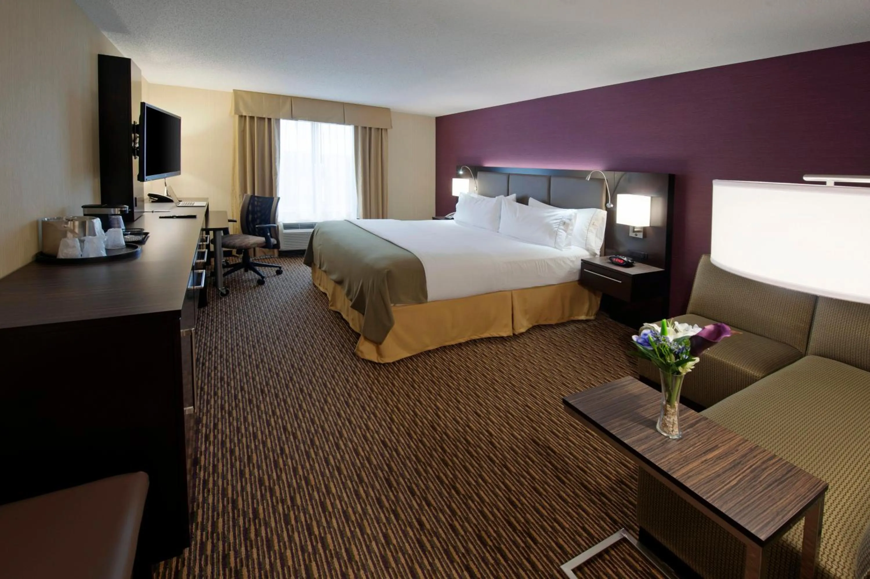 Standard King Room with Roll-in Shower - Mobility Accessible in Holiday Inn Express Hotel & Suites Clearfield by IHG