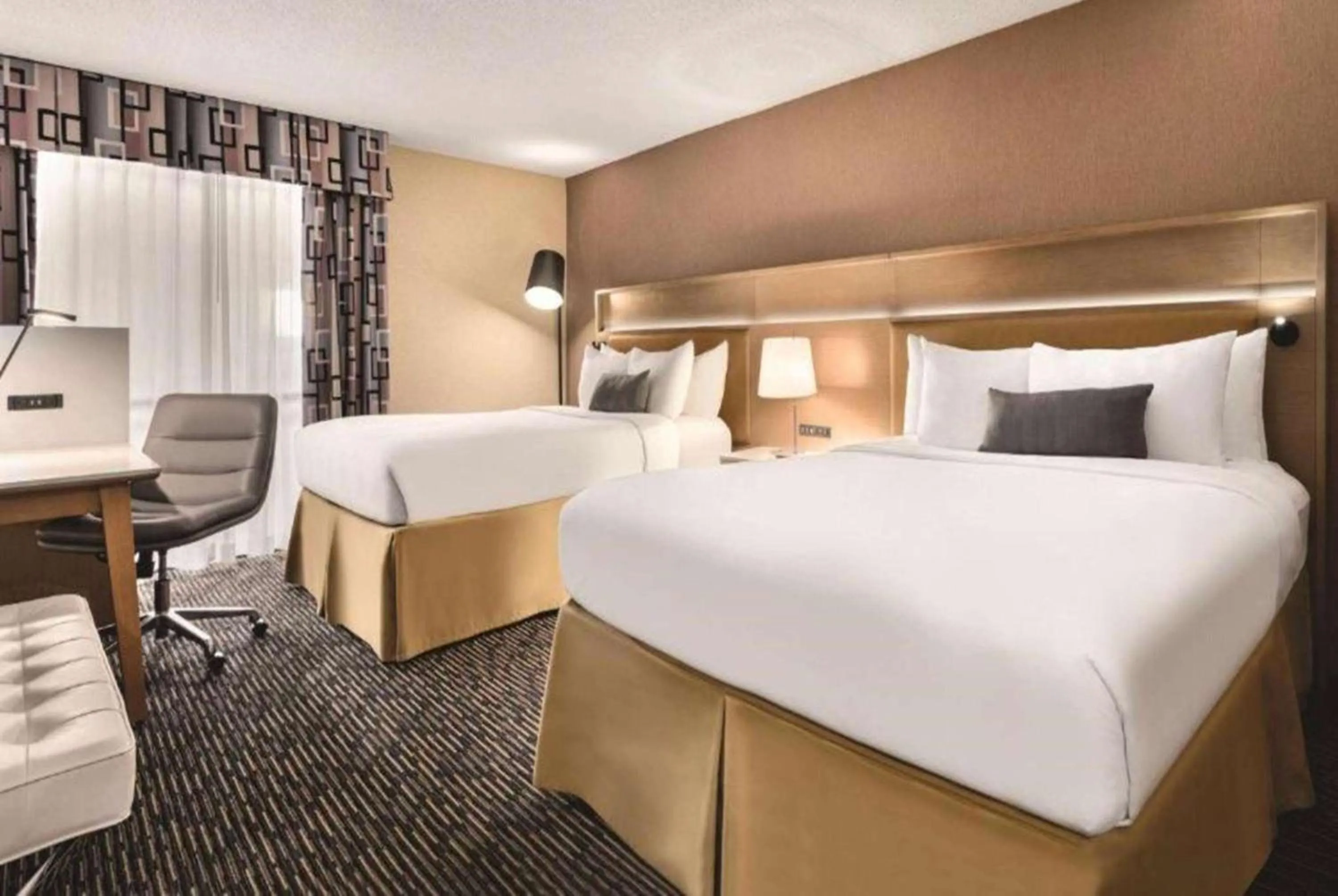 Queen Room with Two Queen Beds - Non-Smoking in Wyndham Garden Conference Center Champaign - Urbana