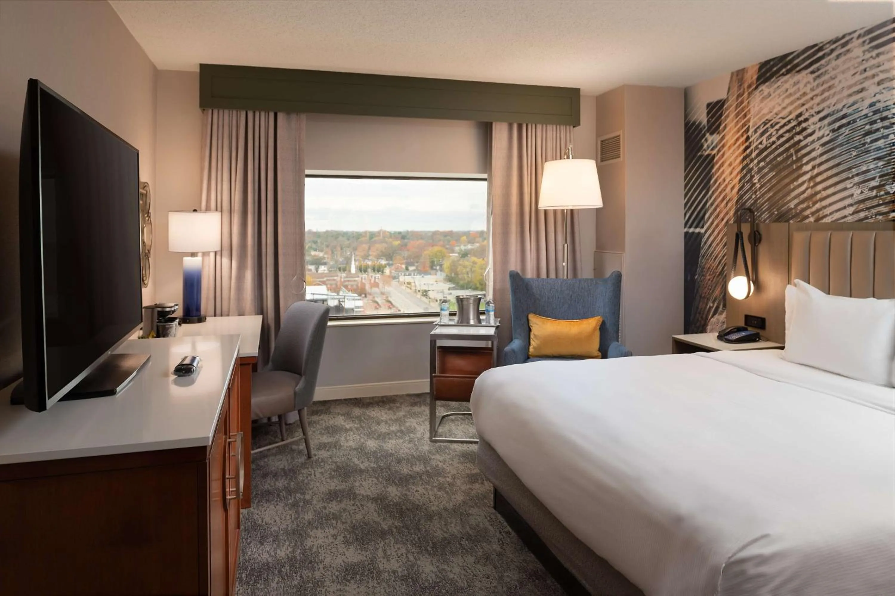 King Room with Roll-In Shower - Disability Access in Hilton Lexington Downtown