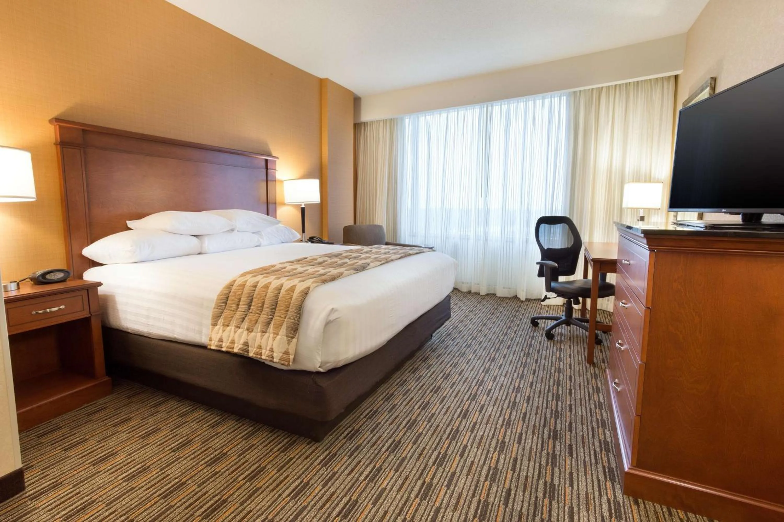 King Suite with Sofa Bed - Accessible, Roll-in Shower in Drury Plaza Hotel Indianapolis Carmel