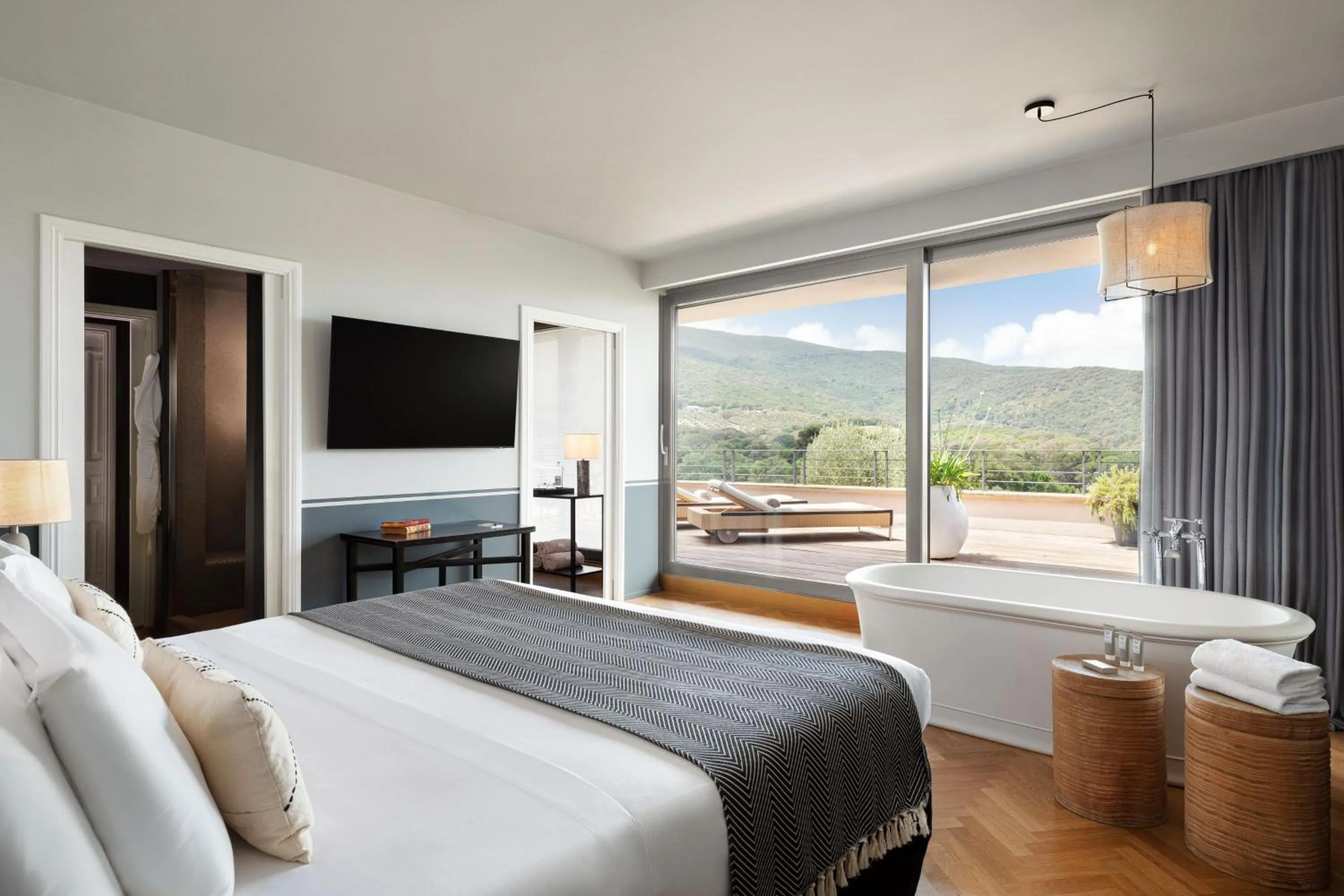 One-Bedroom Deluxe King Suite with Sofa Bed and Golf View in Argentario Golf & Wellness Resort, Autograph Collection