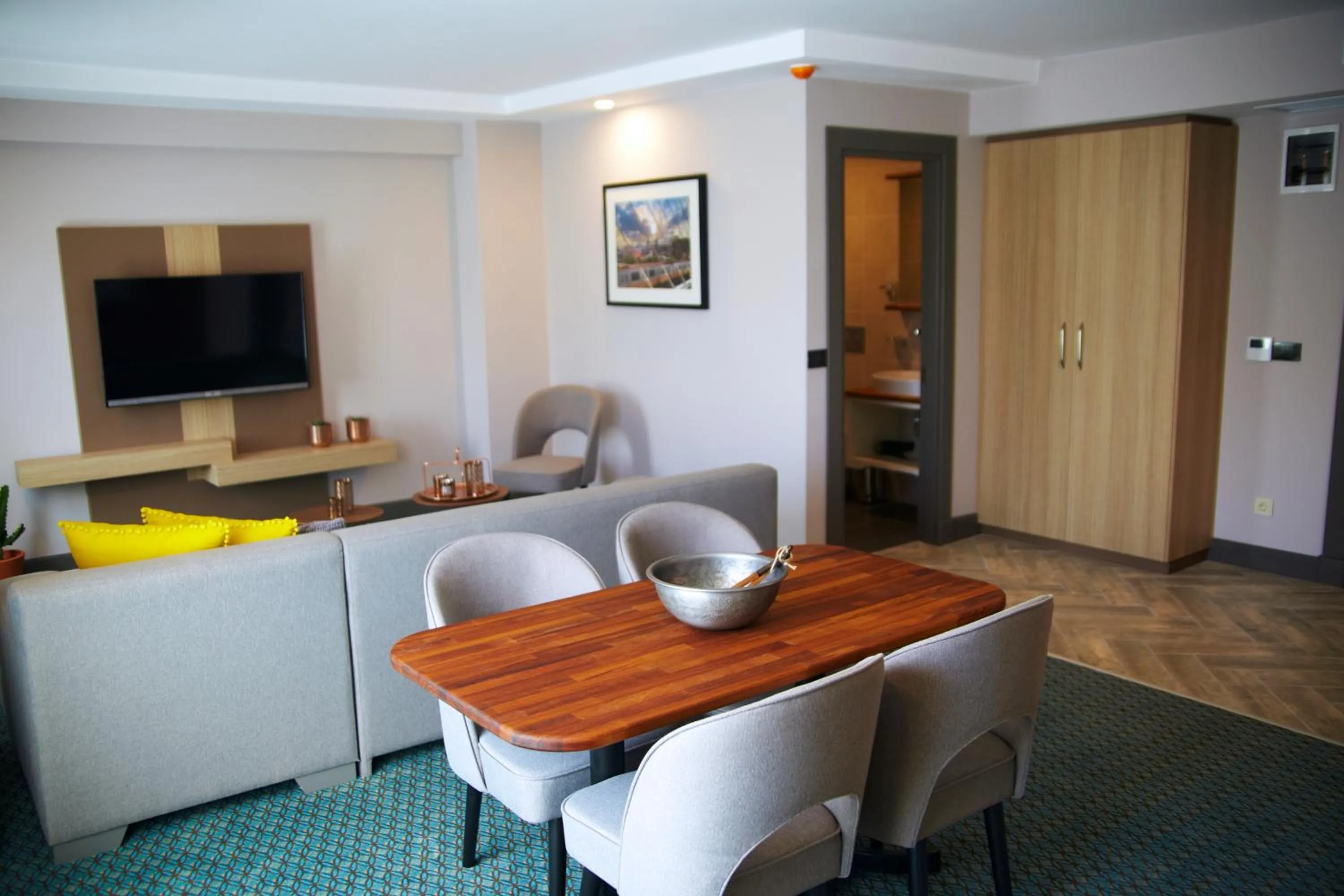 Two-Bedroom King Suite with Galata Tower View in Tophane Suites