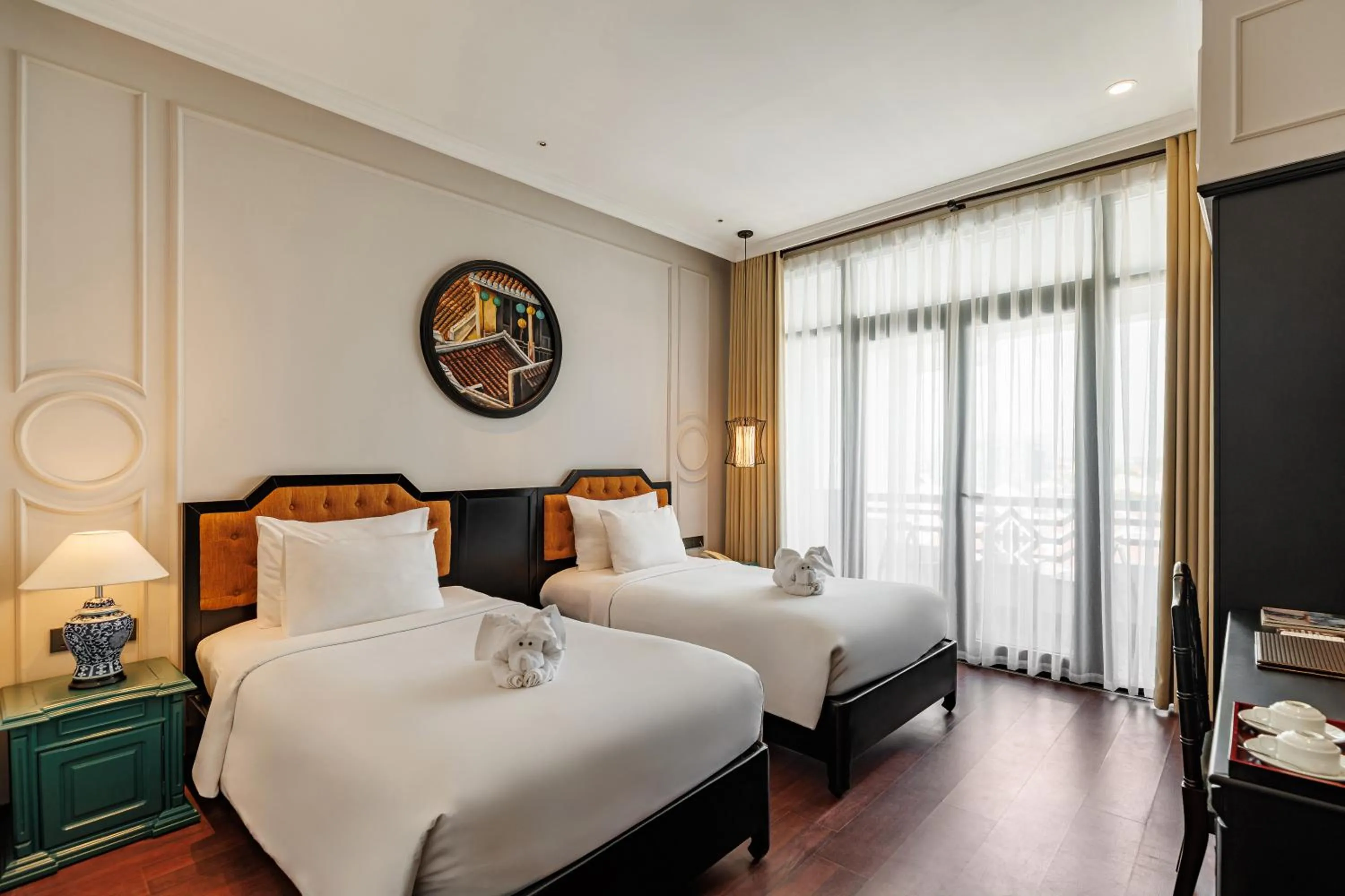 Senior Twin Room with Balcony and Pool View in Hadana Boutique Resort Hoi An