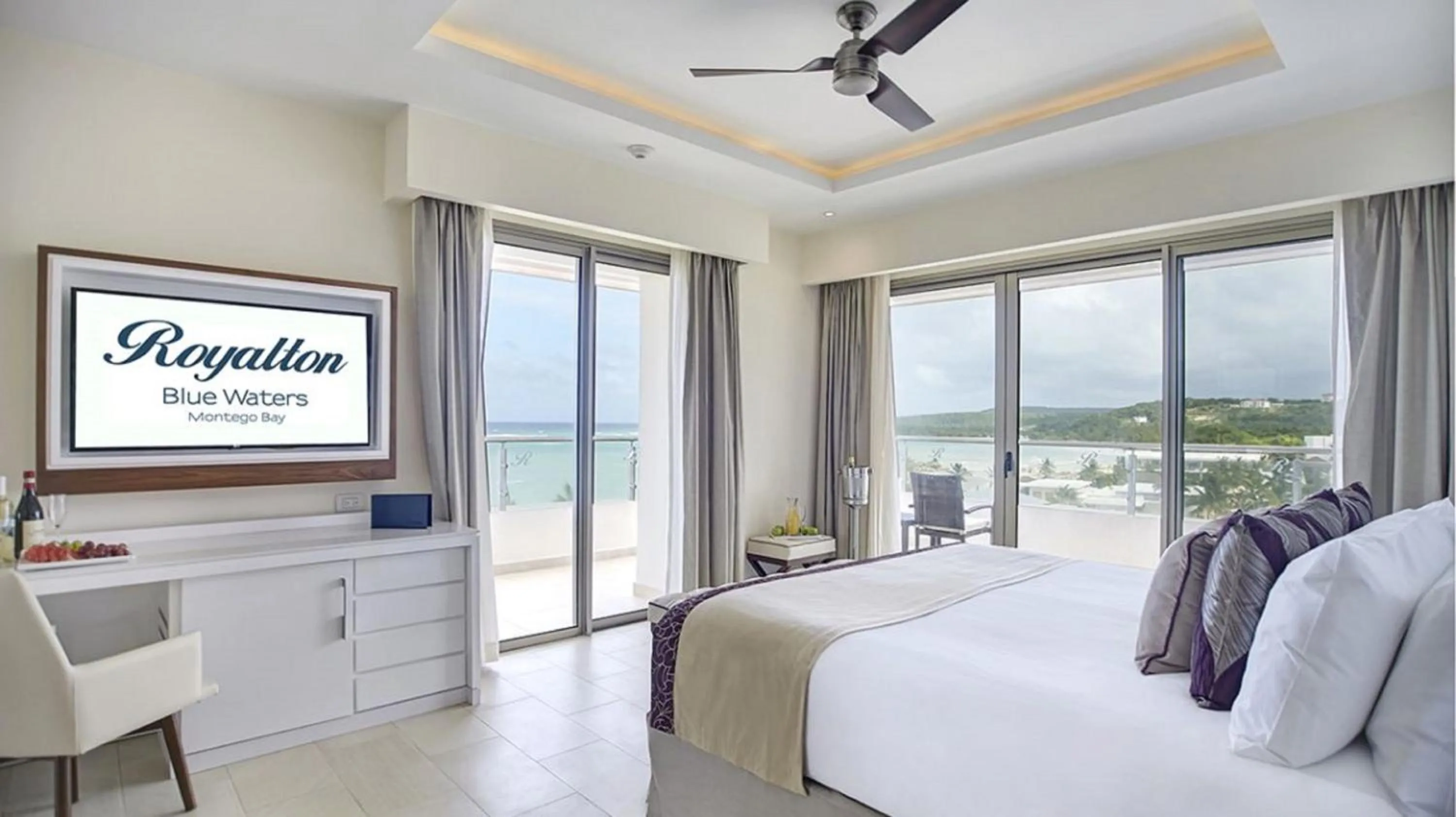 Luxury Presidential Ocean View One bedroom Suite Diamond Club in Royalton Blue Waters Montego Bay, An Autograph Collection All-Inclusive Resort