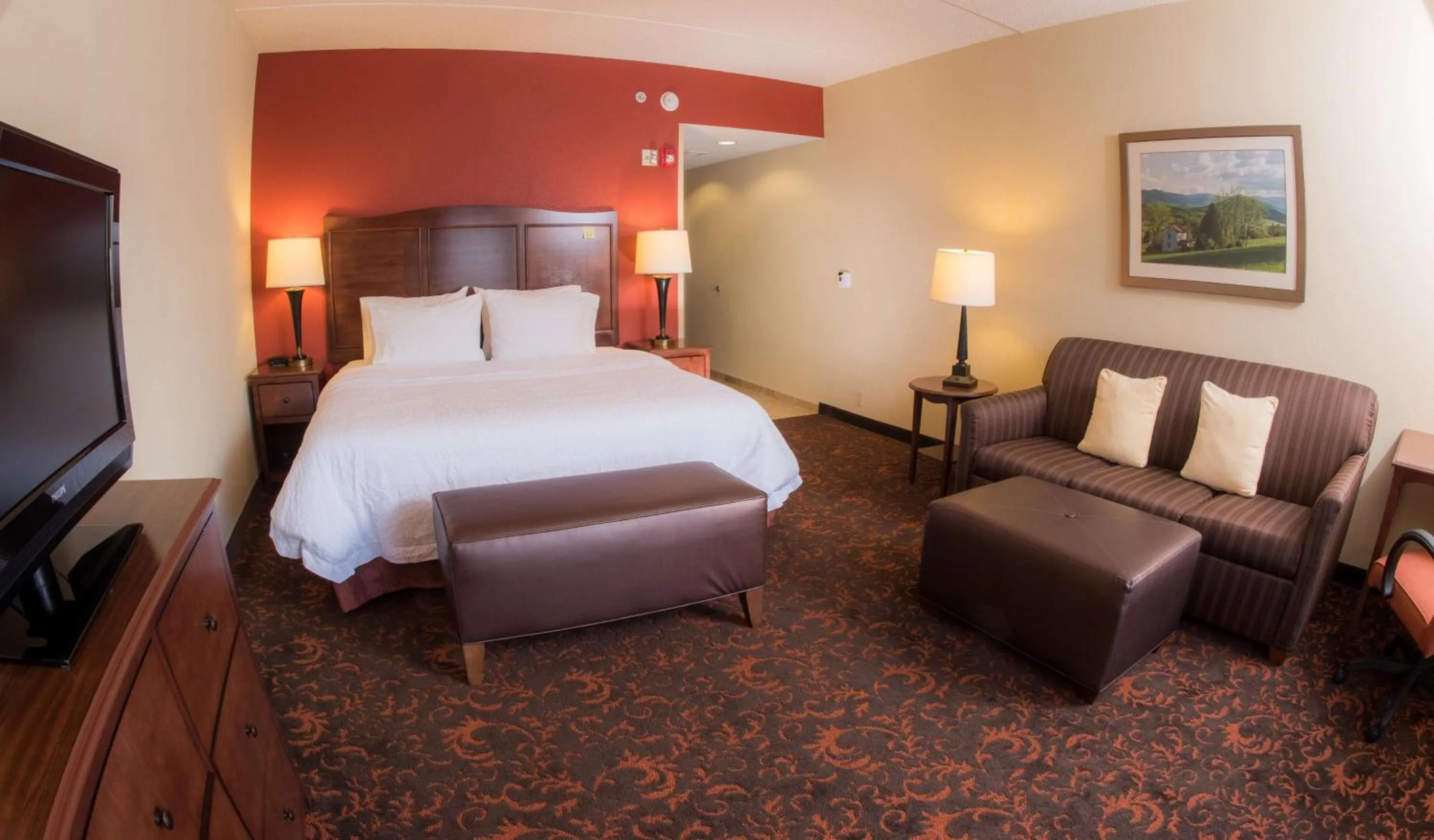 King Room - Hearing Access/Non-Smoking in Hampton Inn and Suites Woodstock, Virginia
