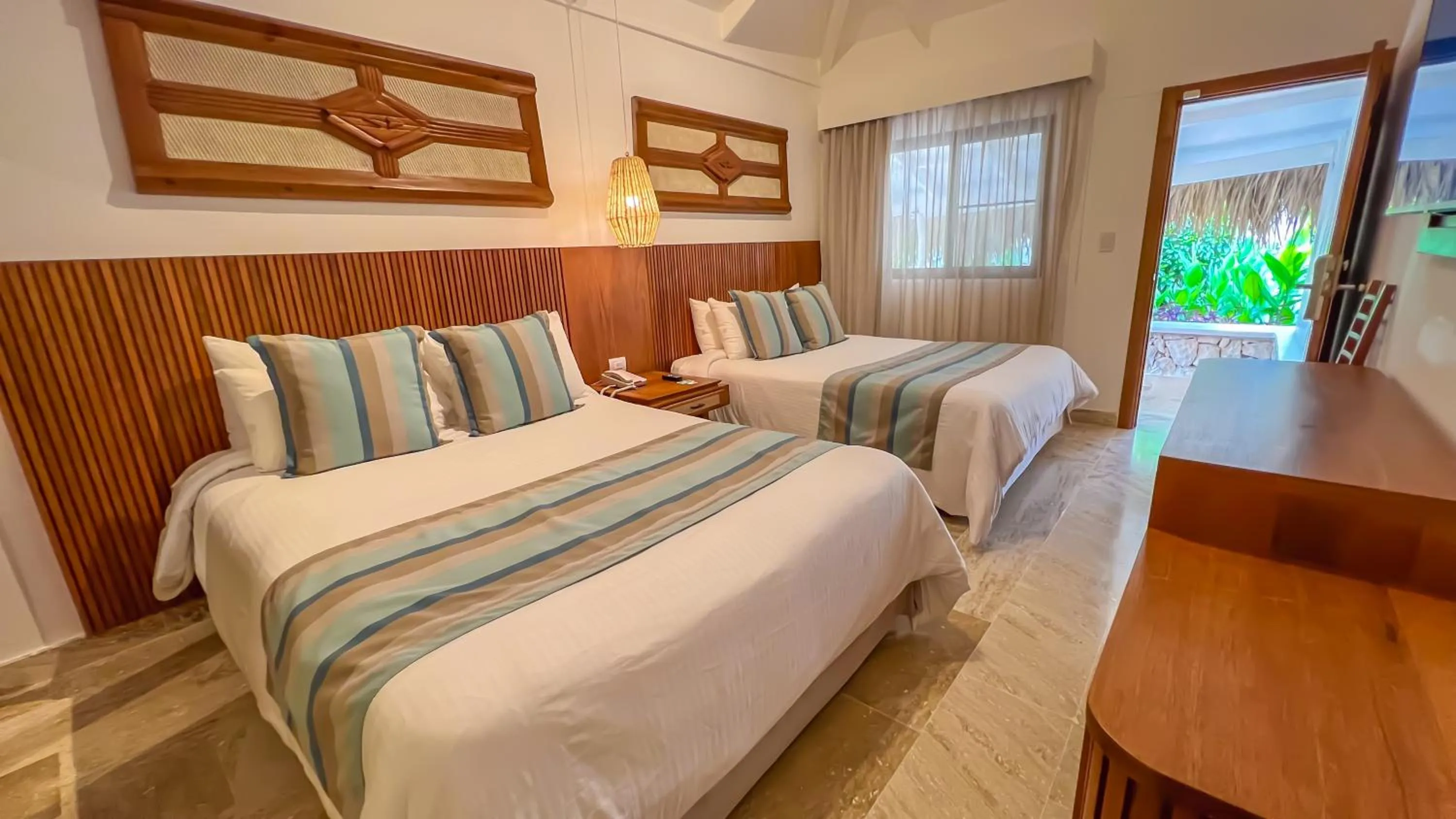 Bungalow with Garden and Two Queen Beds, Non-Smoking - single occupancy in Viva Dominicus Beach by Wyndham, A Trademark All Inclusive