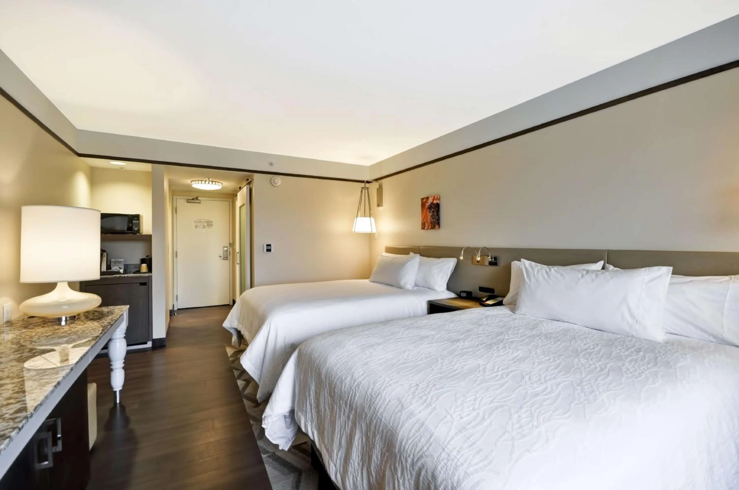 Queen Room with Two Queen Beds and Roll-In Shower - Mobility Access in Hilton Garden Inn Detroit Troy