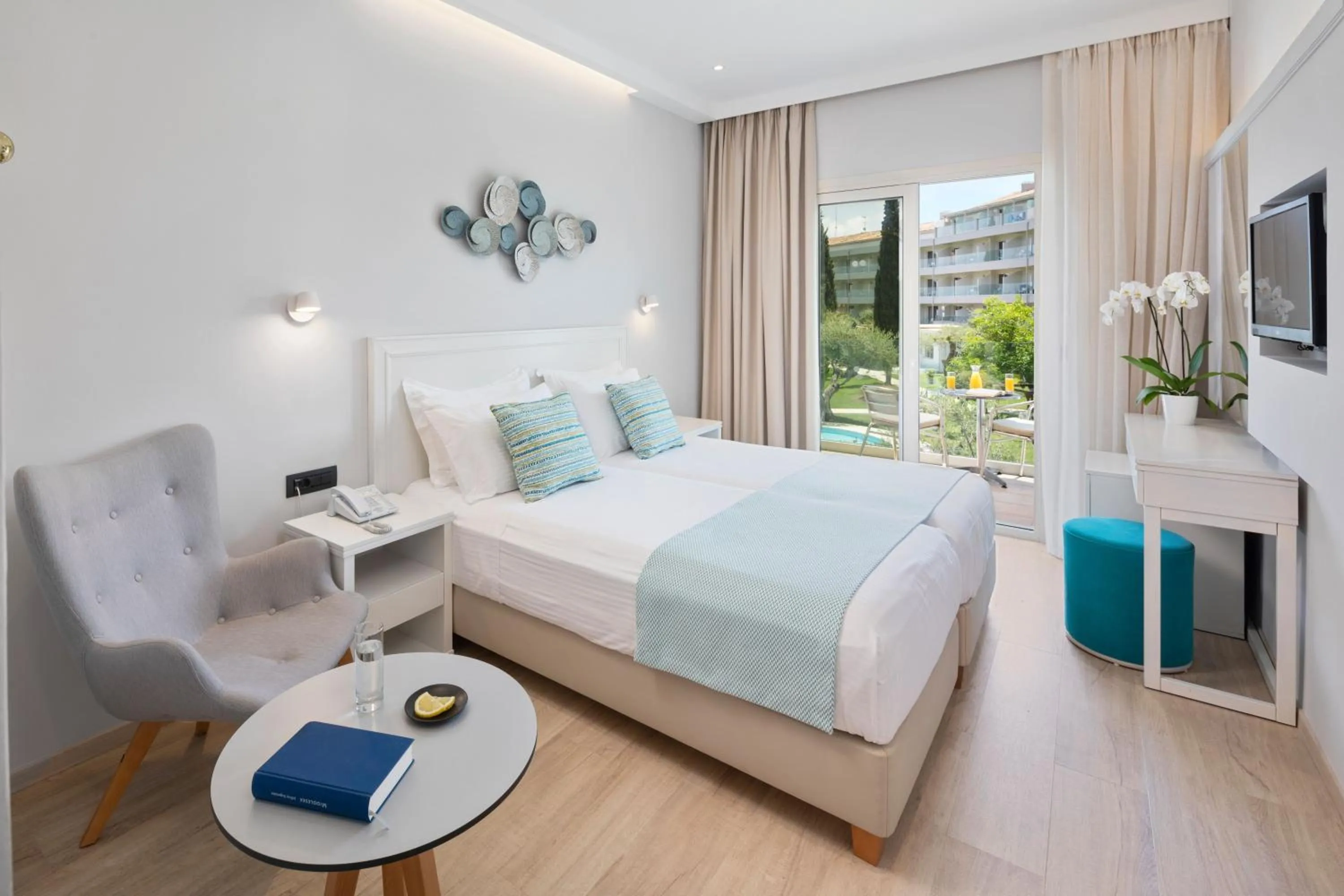 Standard Double or Twin Room with Garden View in Delfinia Hotel