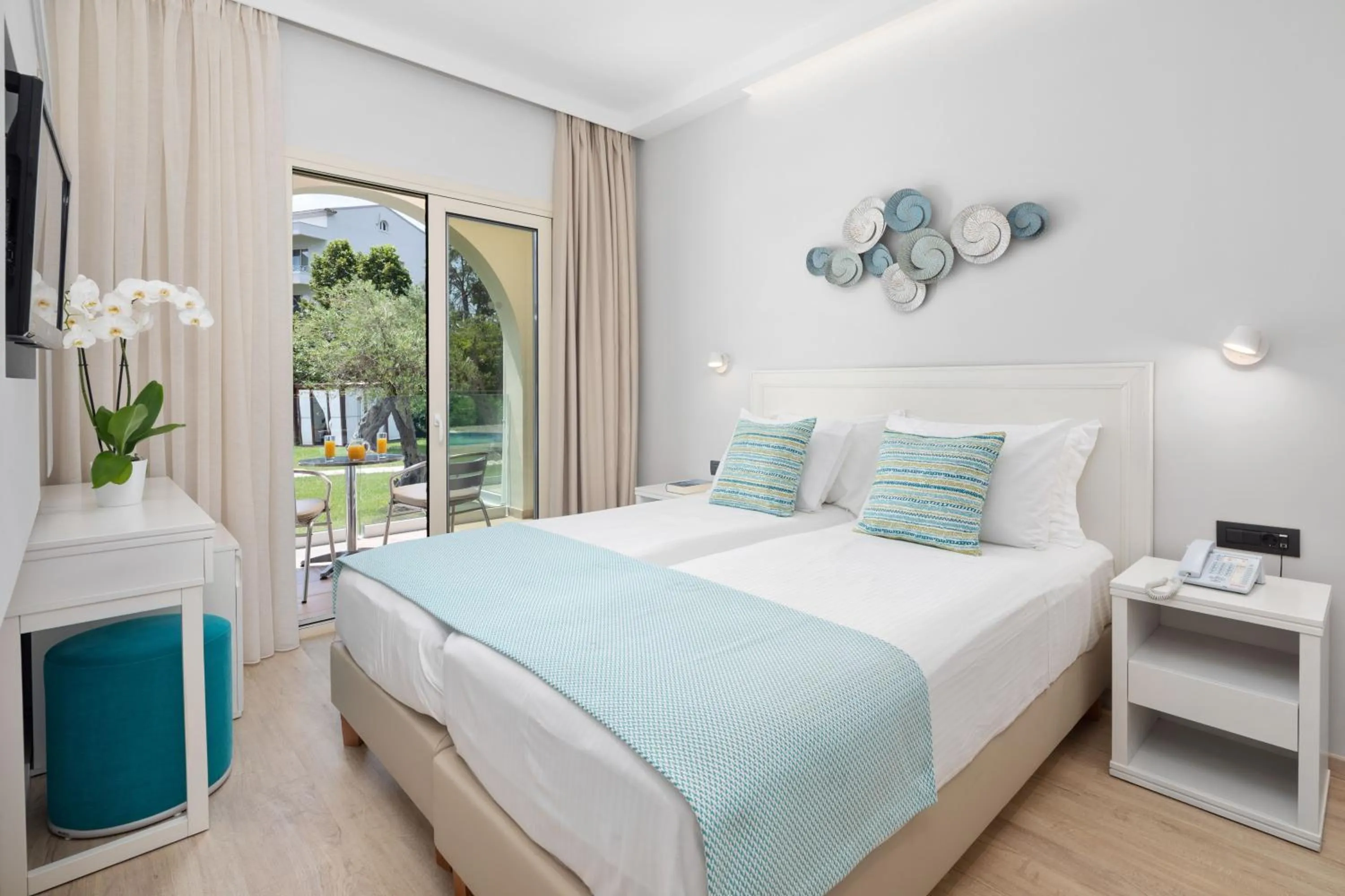 Double or Twin Room with Pool View in Delfinia Hotel