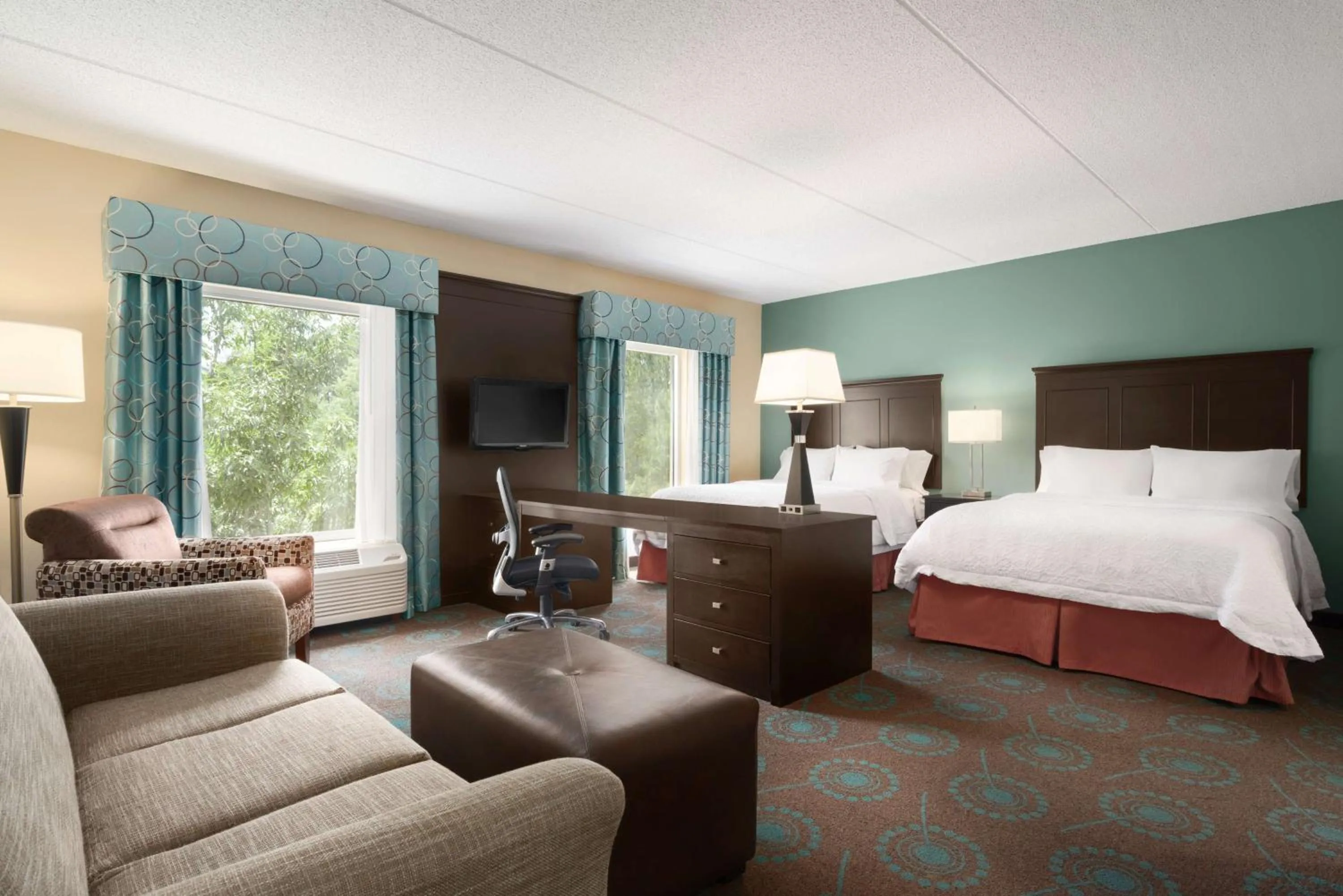Queen Studio Suite with Two Queen Beds - Non-Smoking in Hampton Inn & Suites Bluffton-Sun City