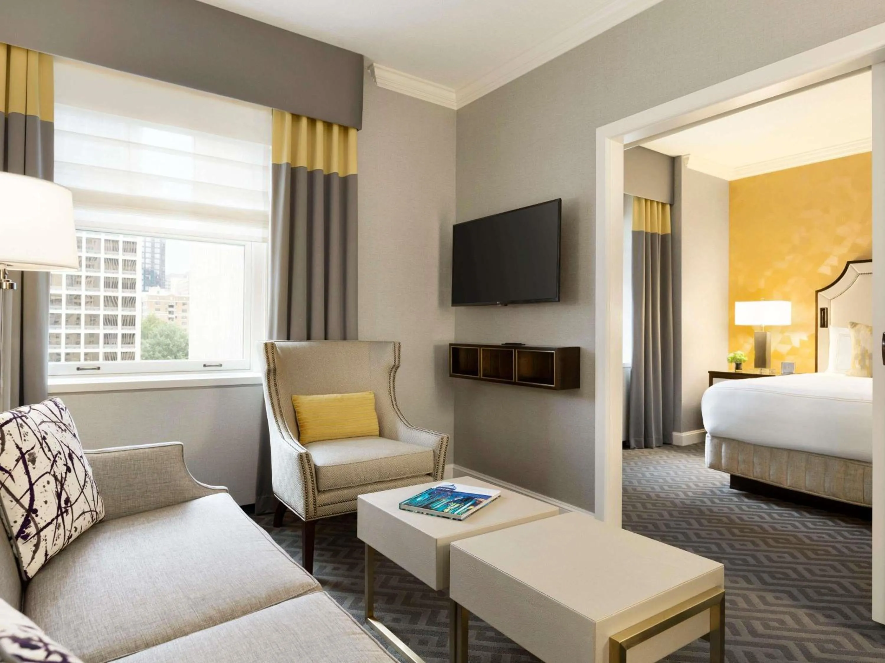 One-Bedroom King Suite with Bay View in Fairmont Olympic Hotel