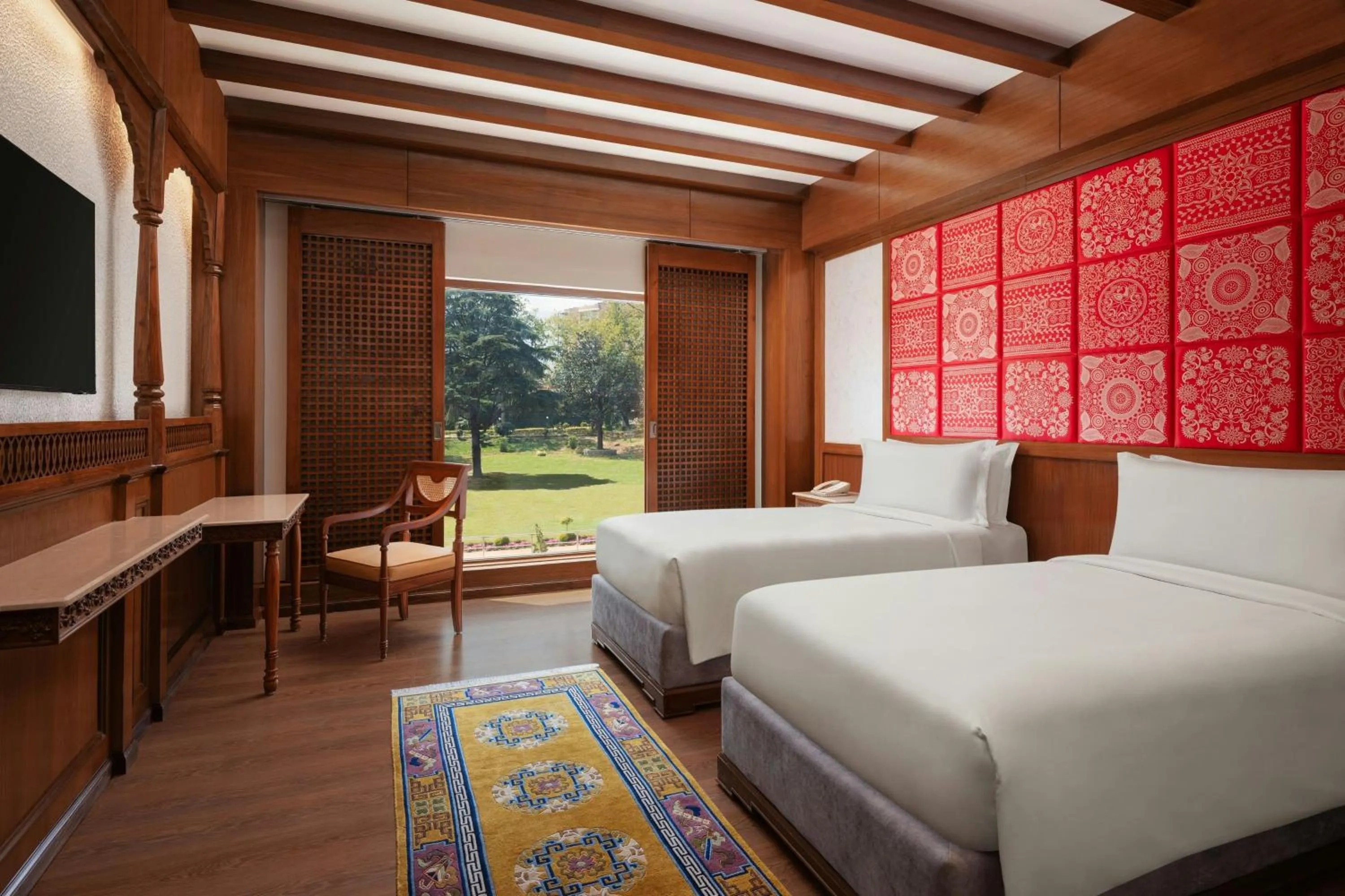 Standard Twin Room with Two Twin Beds and Garden View in The Soaltee Kathmandu, Autograph Collection