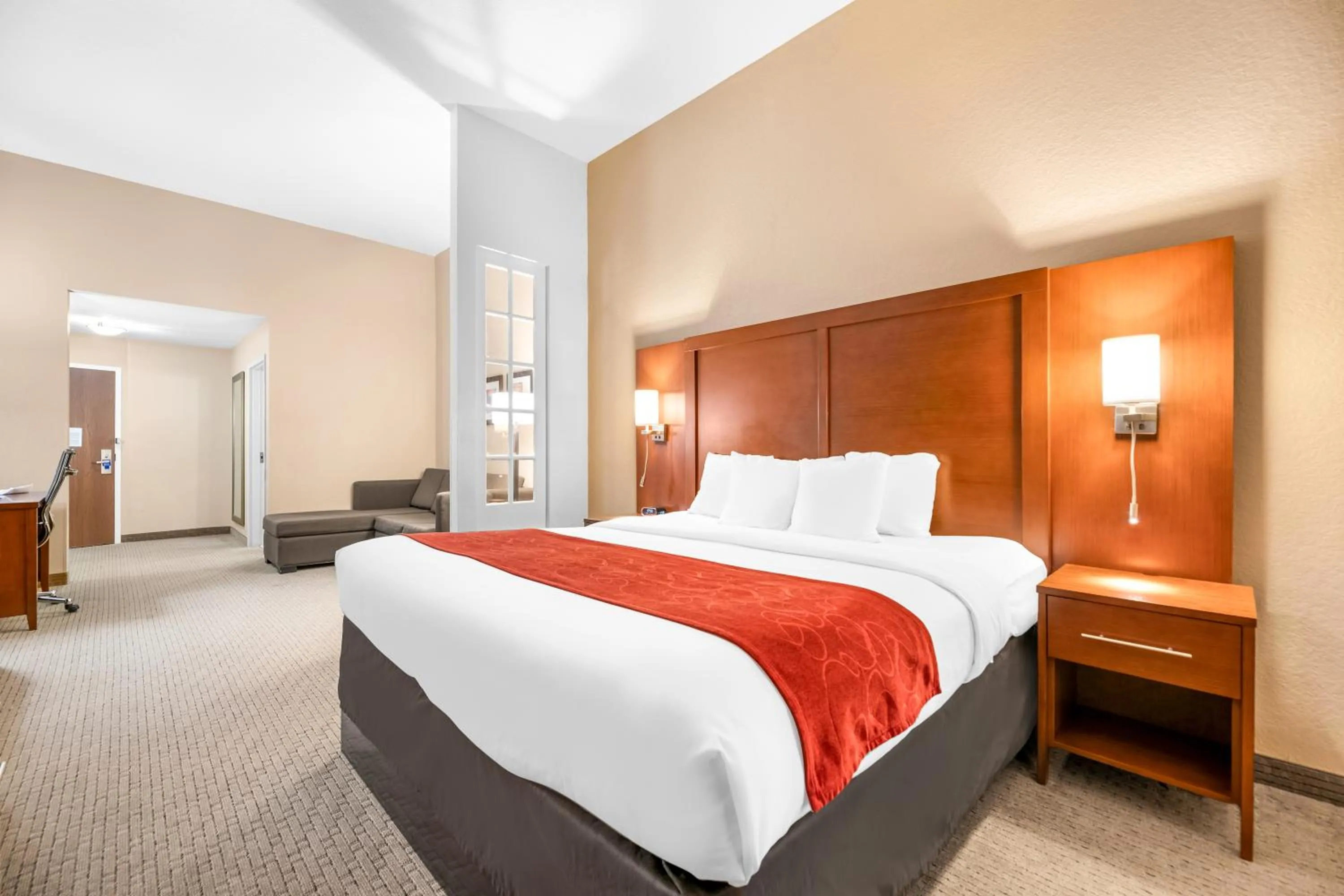 King Suite with Roll-In Shower - Accessible/Non-Smoking in Comfort Suites Orlando Airport