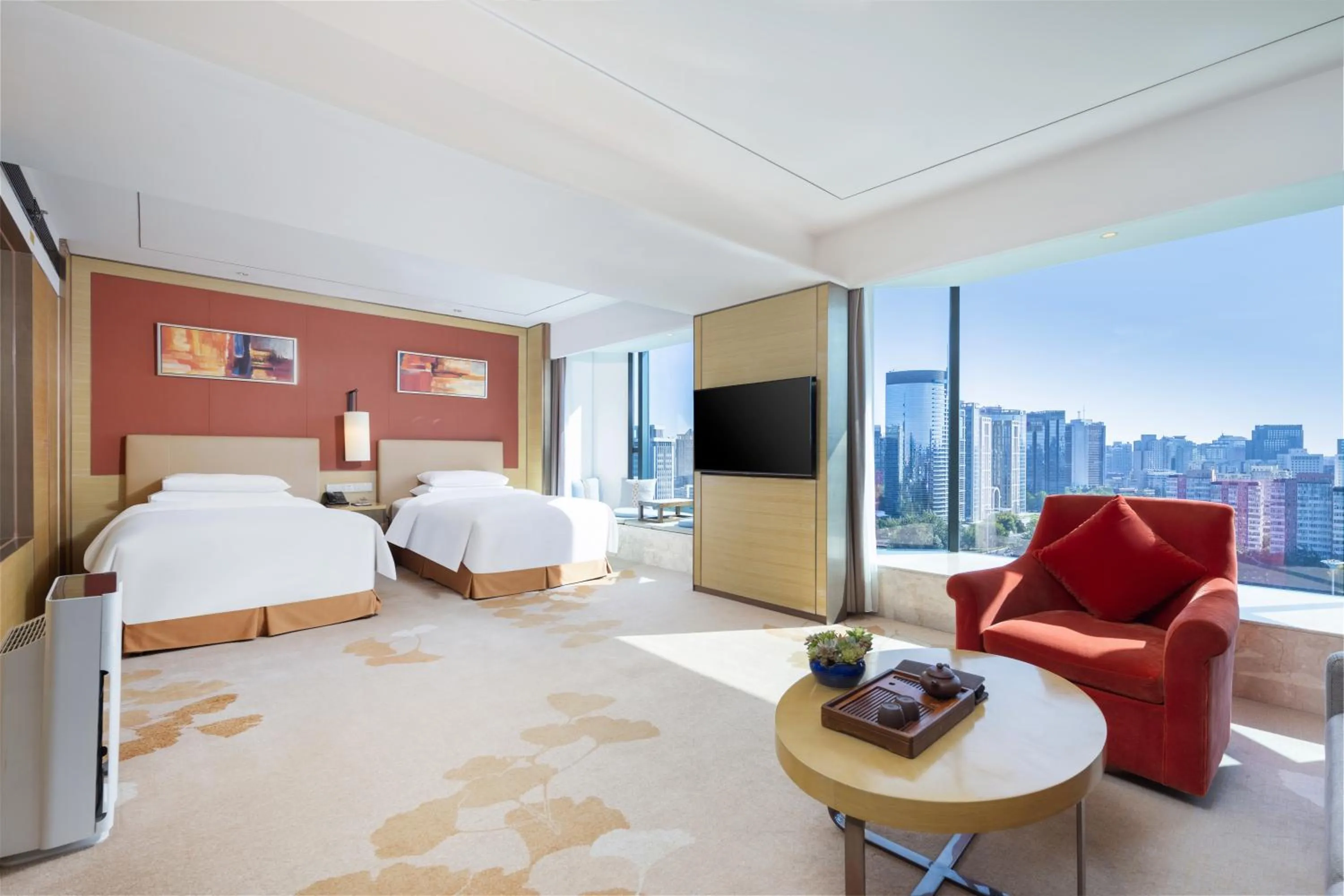 City View Deluxe Twin-bed Room in Grand Metropark Hotel Beijing