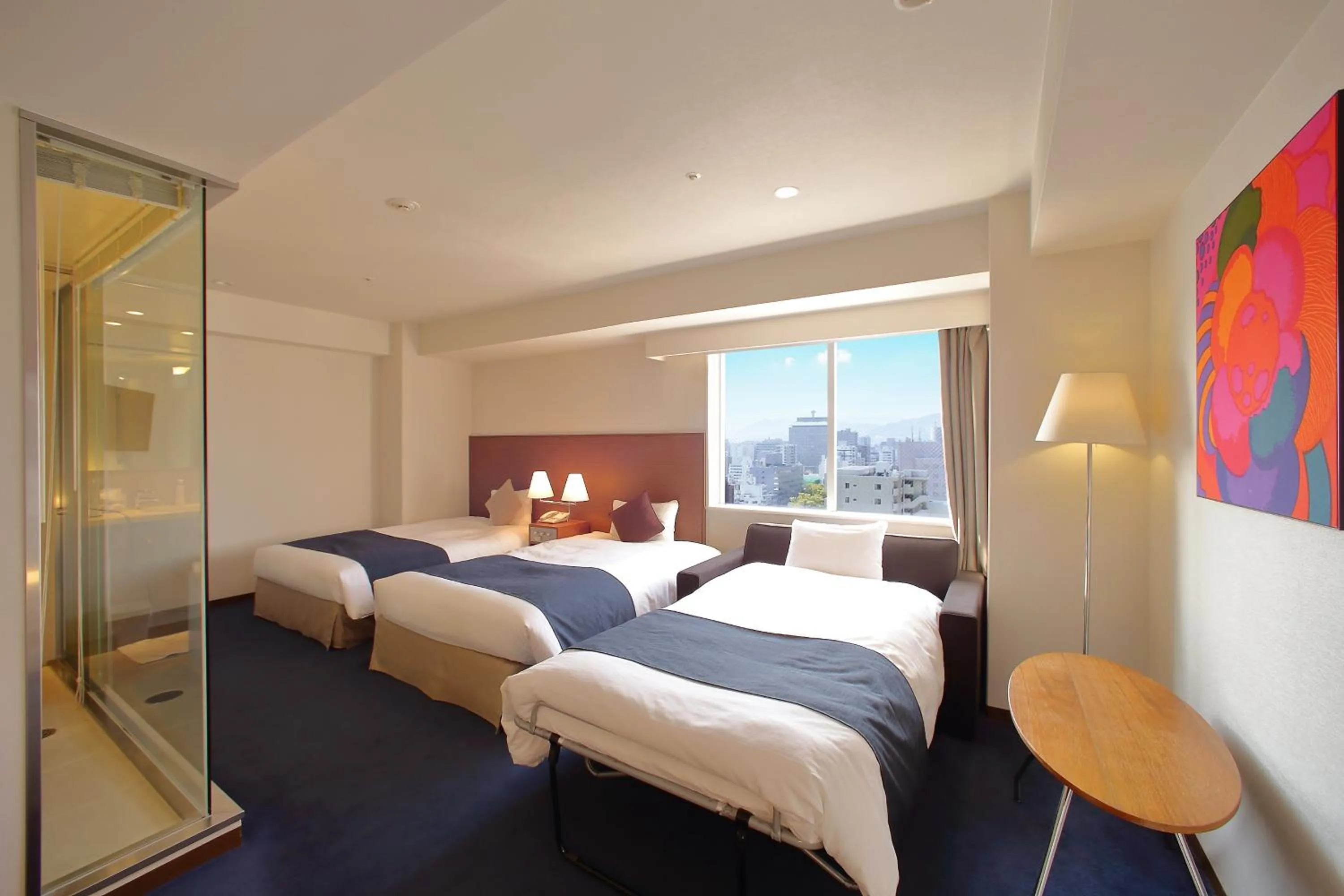 【Triple】Stylish Grand Twin Room with Extra Bed (3 Adults) 30㎡ - Smoking in Oriental Hotel Hiroshima
