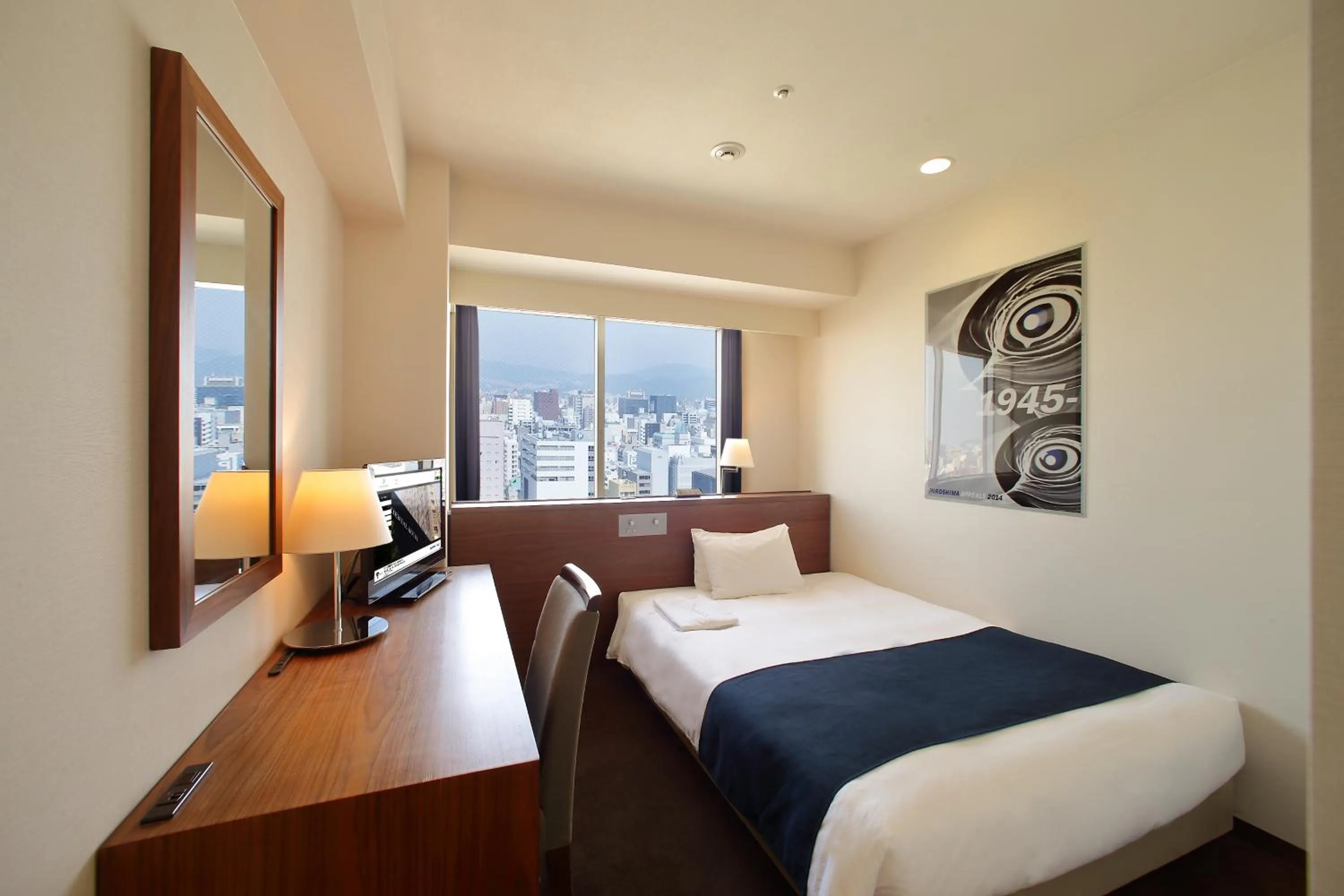 Oriental Floor 19F Standard Semi Double Room 15㎡ - single occupancy - Non Smoking in Oriental Hotel Hiroshima