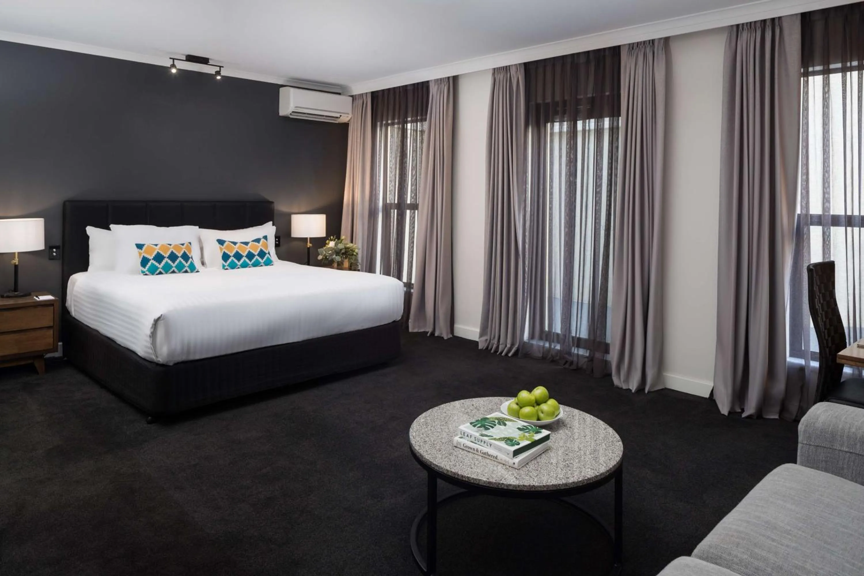 King Suite with Spa Bath and Pool View in Esplanade Hotel Fremantle - by Rydges