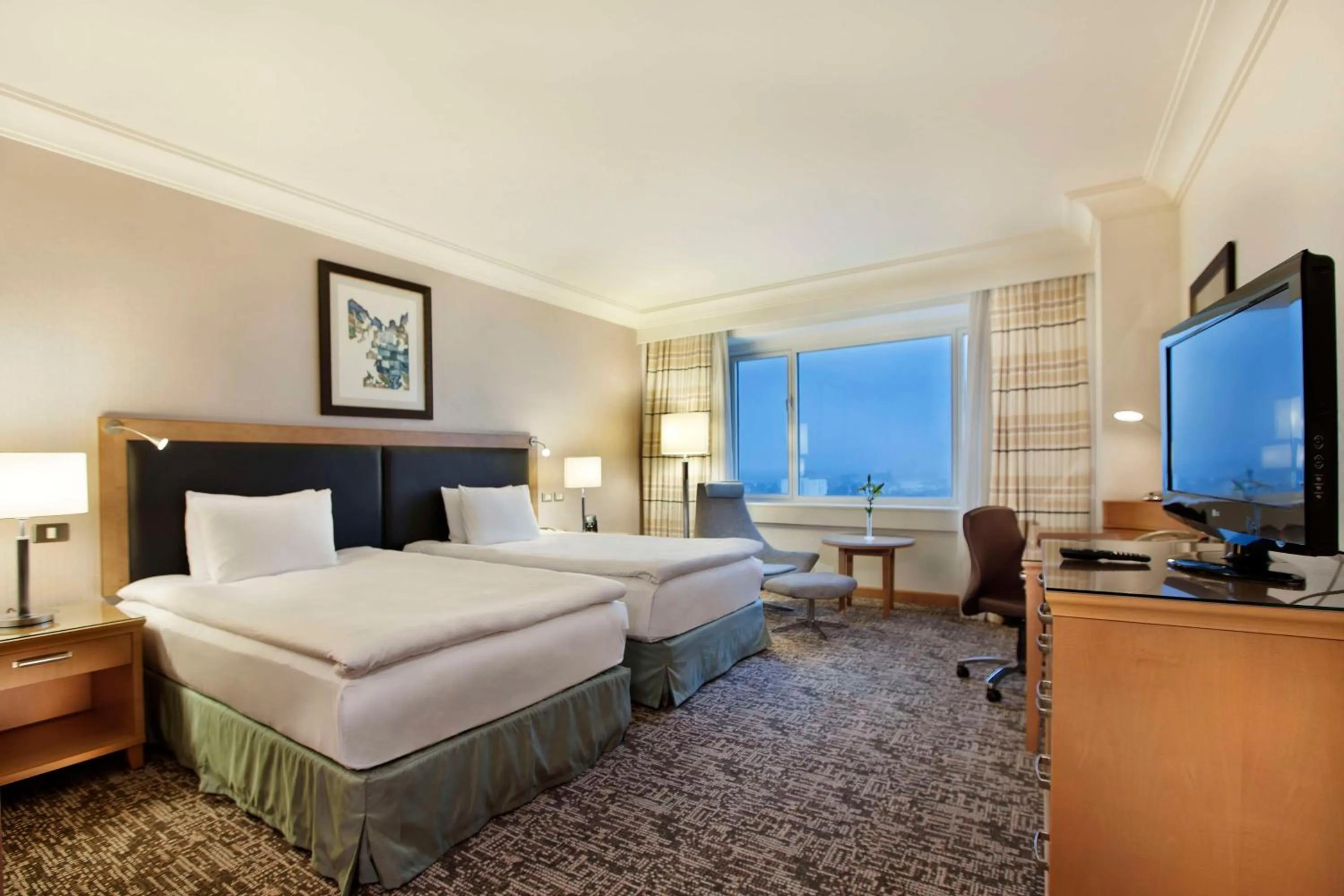 Twin Executive River View Room in Adana HiltonSA Hotel