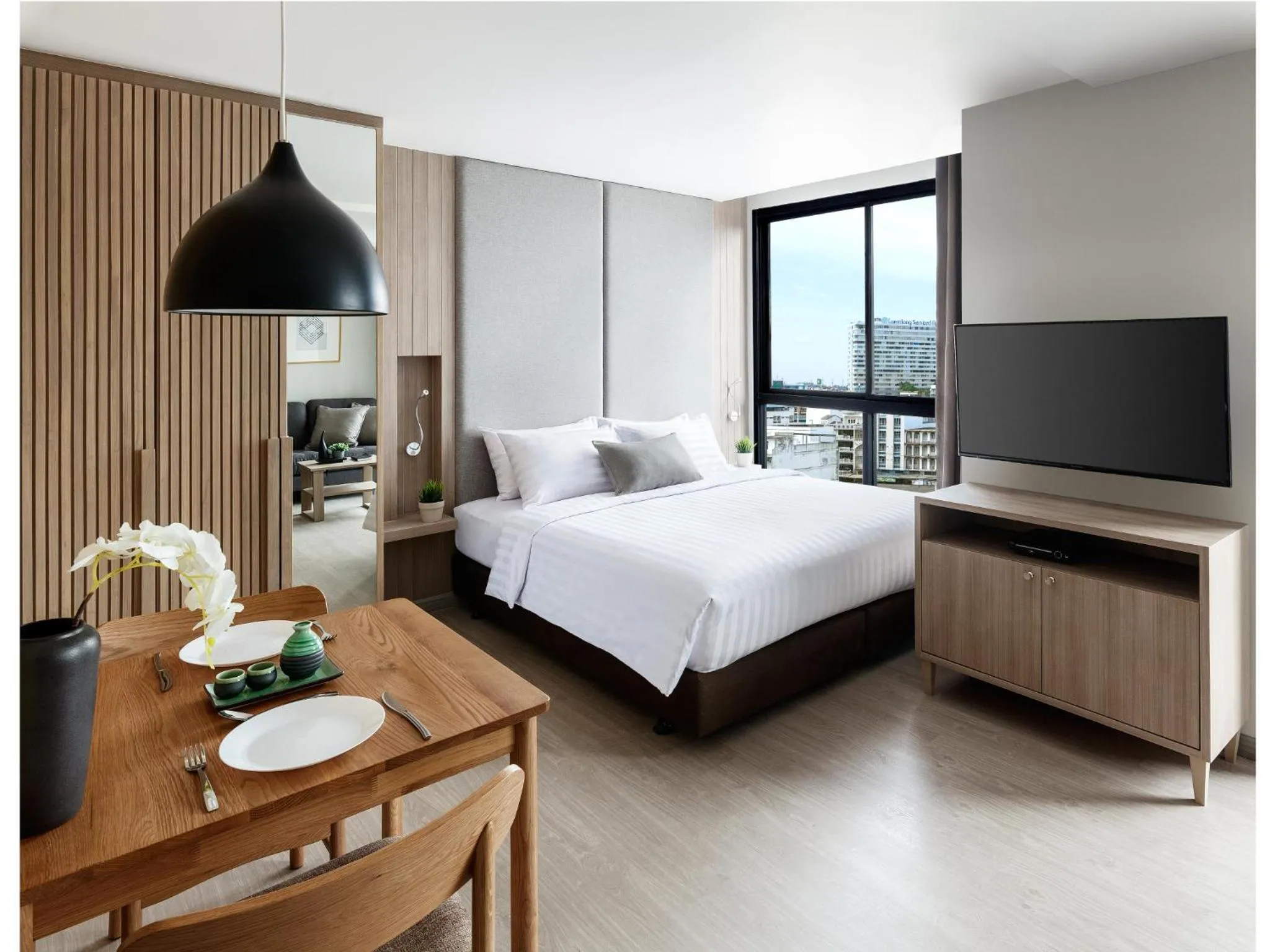 Studio Apartment in Madera Residence Sriracha