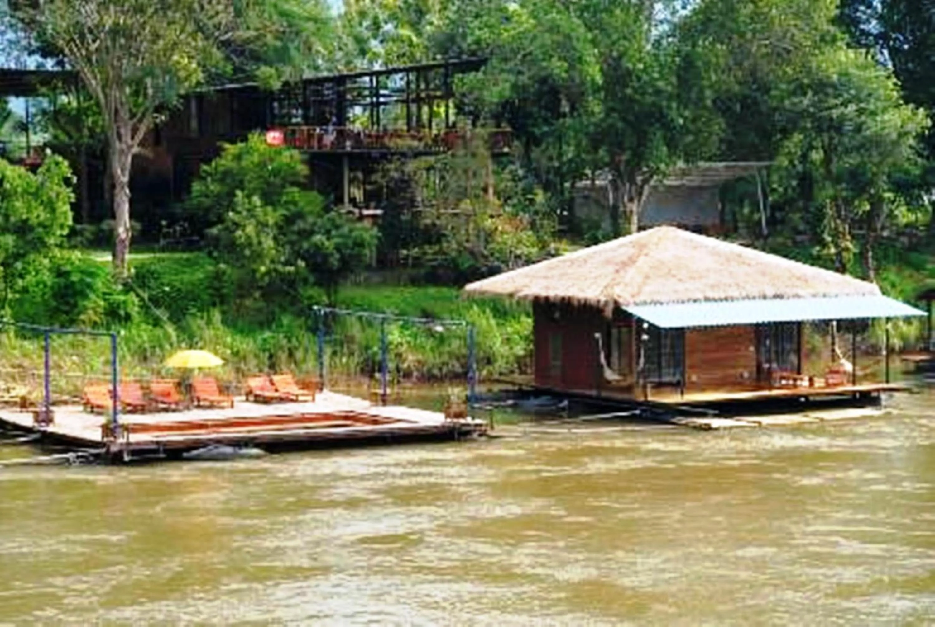 Honeymoon Suite in Boutique Raft Resort, River Kwai