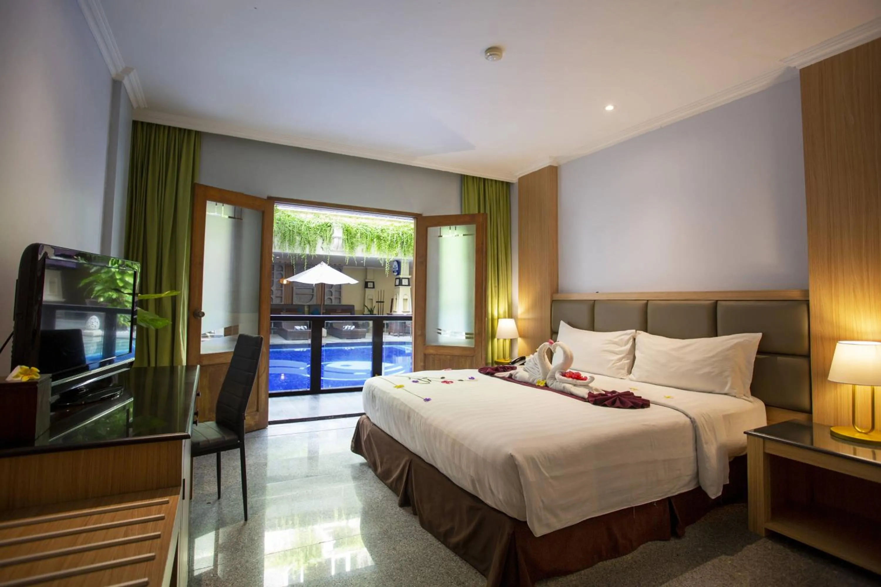 Deluxe Double or Twin Room with Pool Access in Famous Hotel Kuta Formerly Permata Kuta Hotel