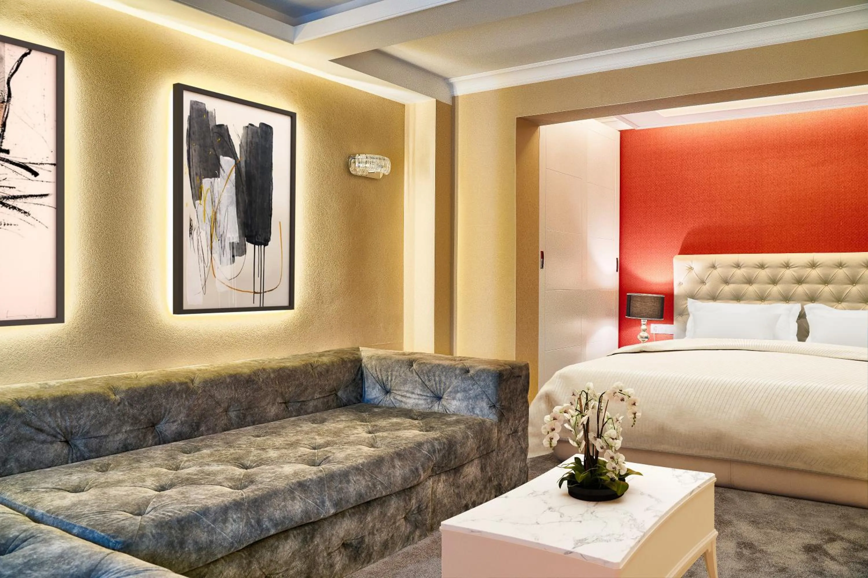 Deluxe Two-Bedroom Apartment with Tsarevets view - single occupancy - Free Spa Access in Tsarevets Boutique Hotel & SPA