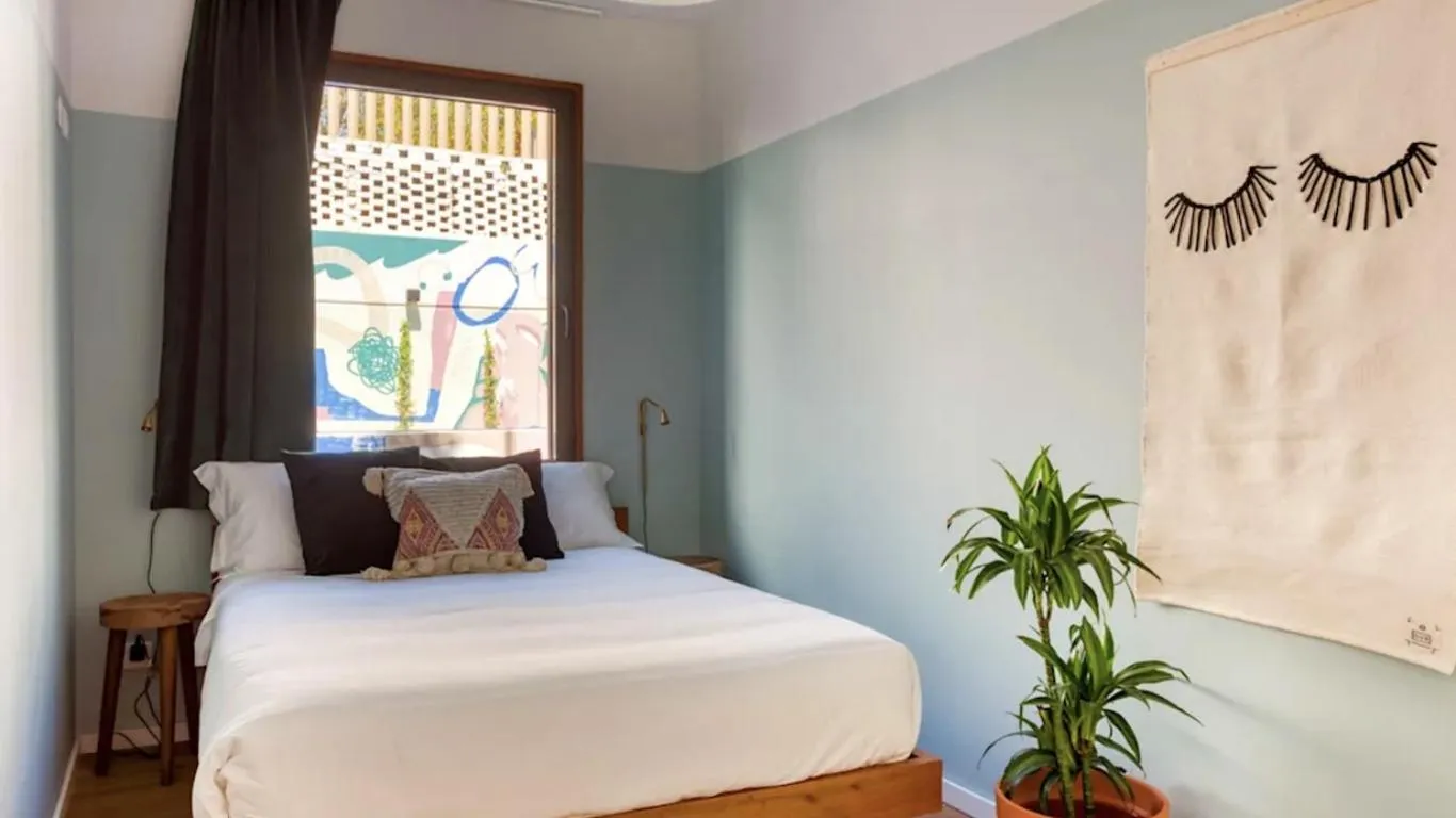 Small Room Shared Bathroom  in Selina Secret Garden Lisbon by IKIGAI Global Hospitality