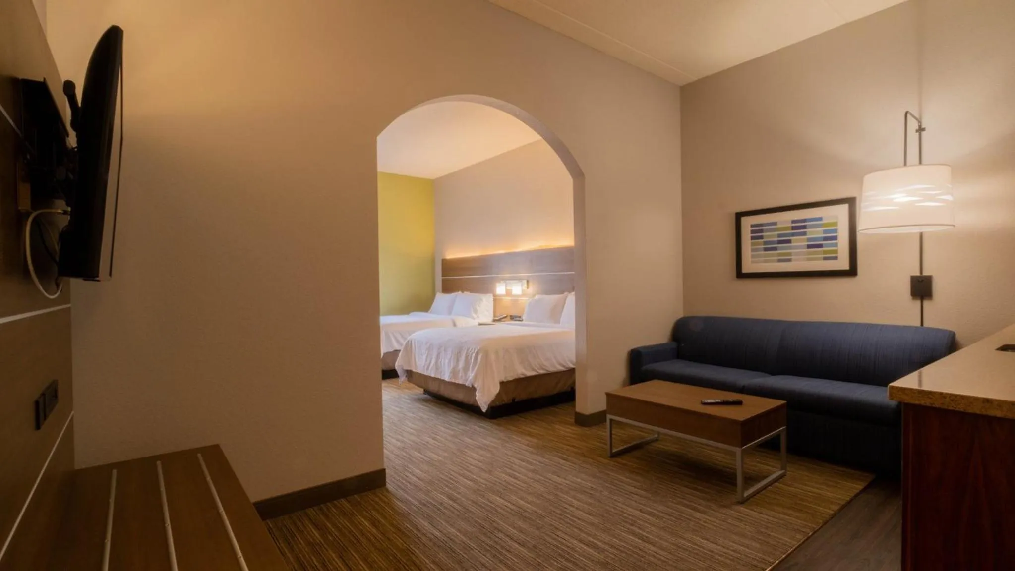 Queen Suite with Two Queen Beds and Sofa Bed in Holiday Inn Express Hotel & Suites Mankato East by IHG