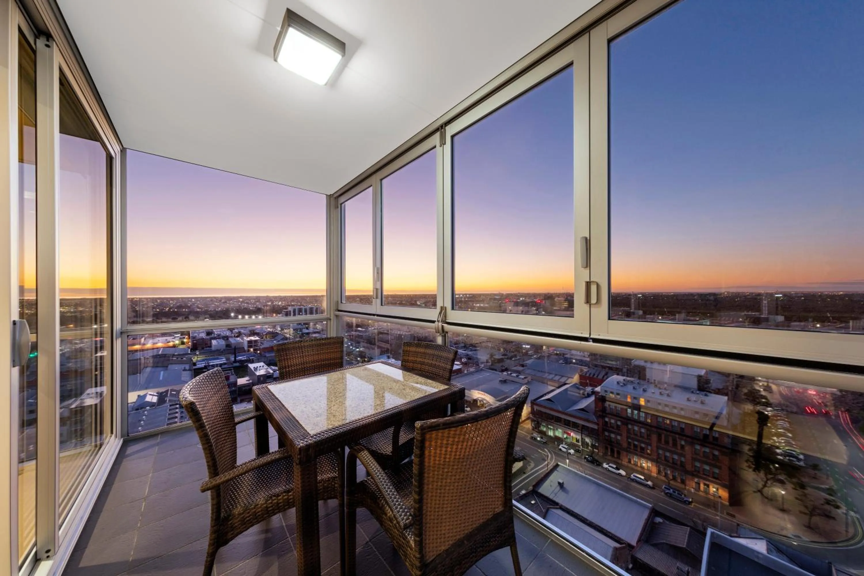 Two-Bedroom Apartment with Sky View in iStay Precinct Adelaide