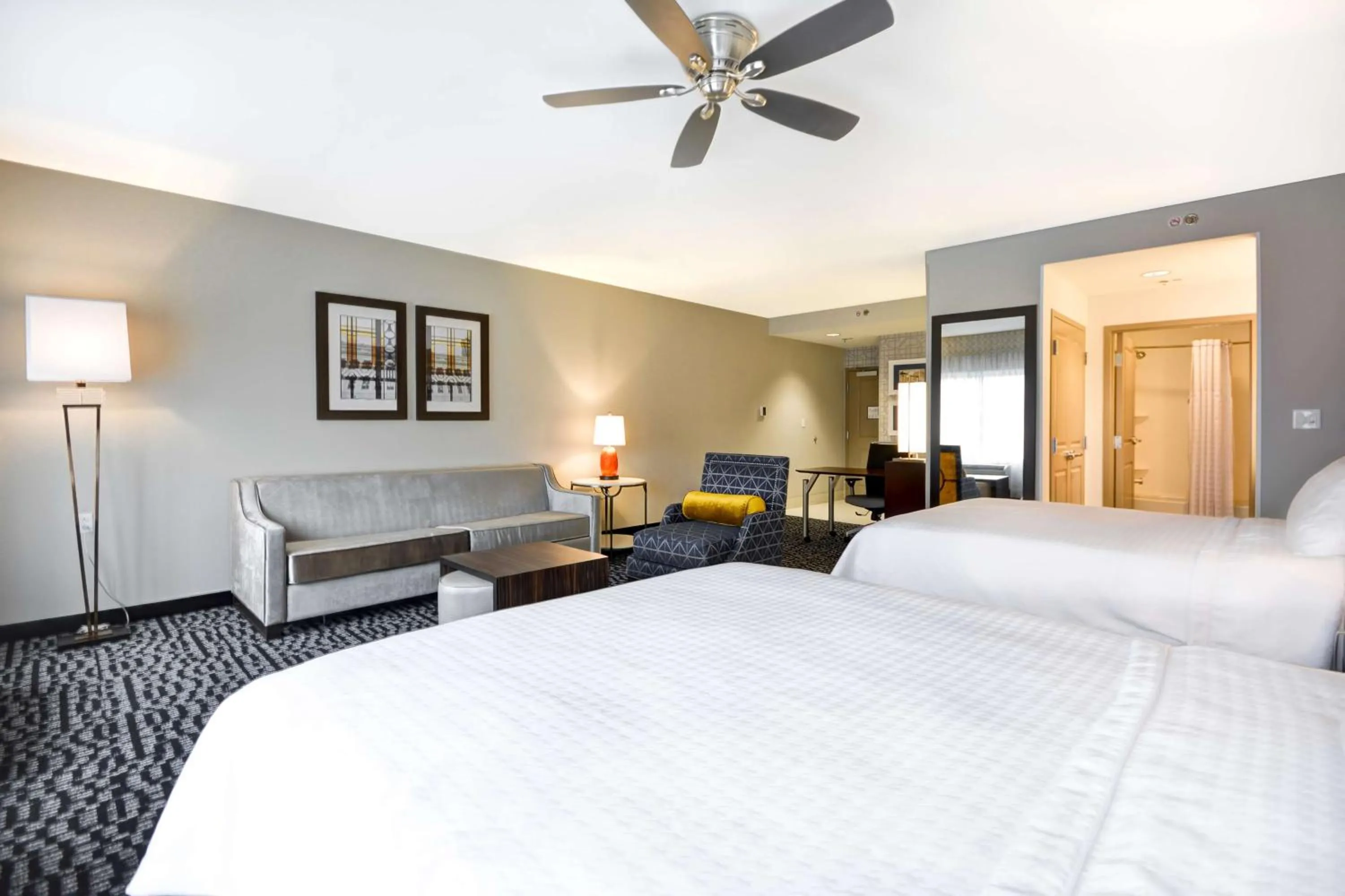 Queen Studio with Two Queen Beds - Non-Smoking in Homewood Suites by Hilton Birmingham Downtown Near UAB