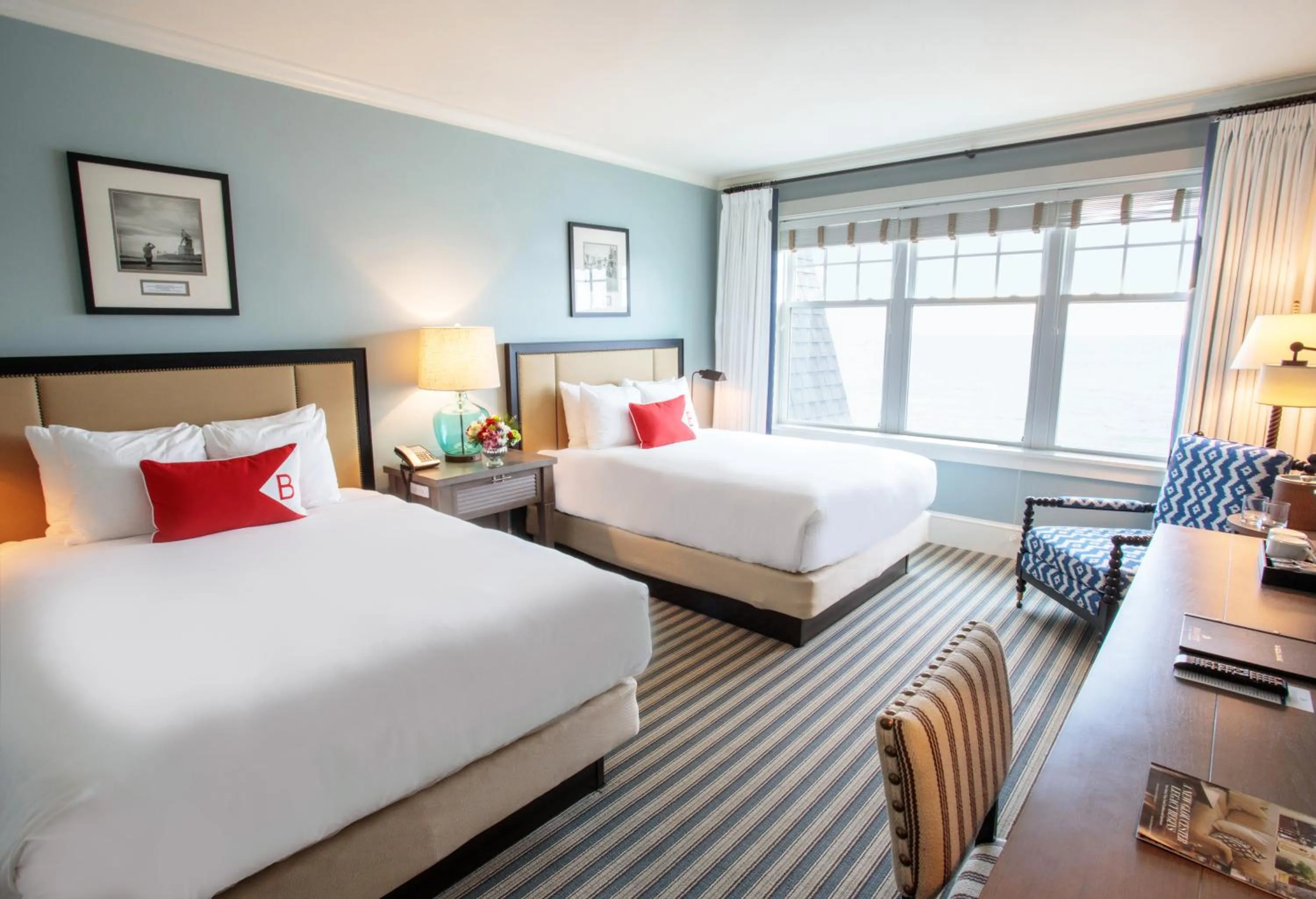 Ocean Front Room with Two Queen Beds in Beauport Hotel Gloucester
