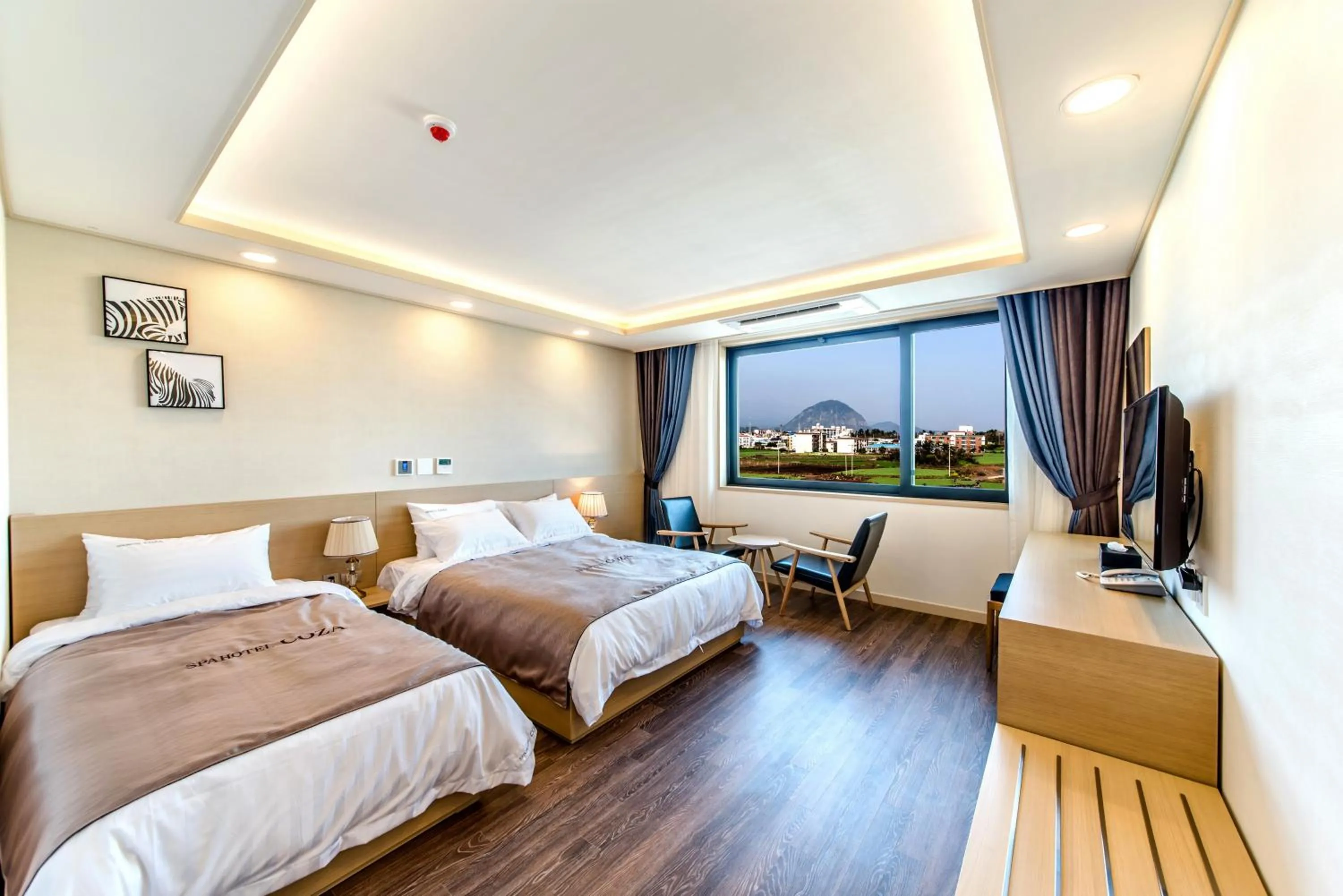 Superior Twin Room with Garden View in Seawater Spa Hotel Coza