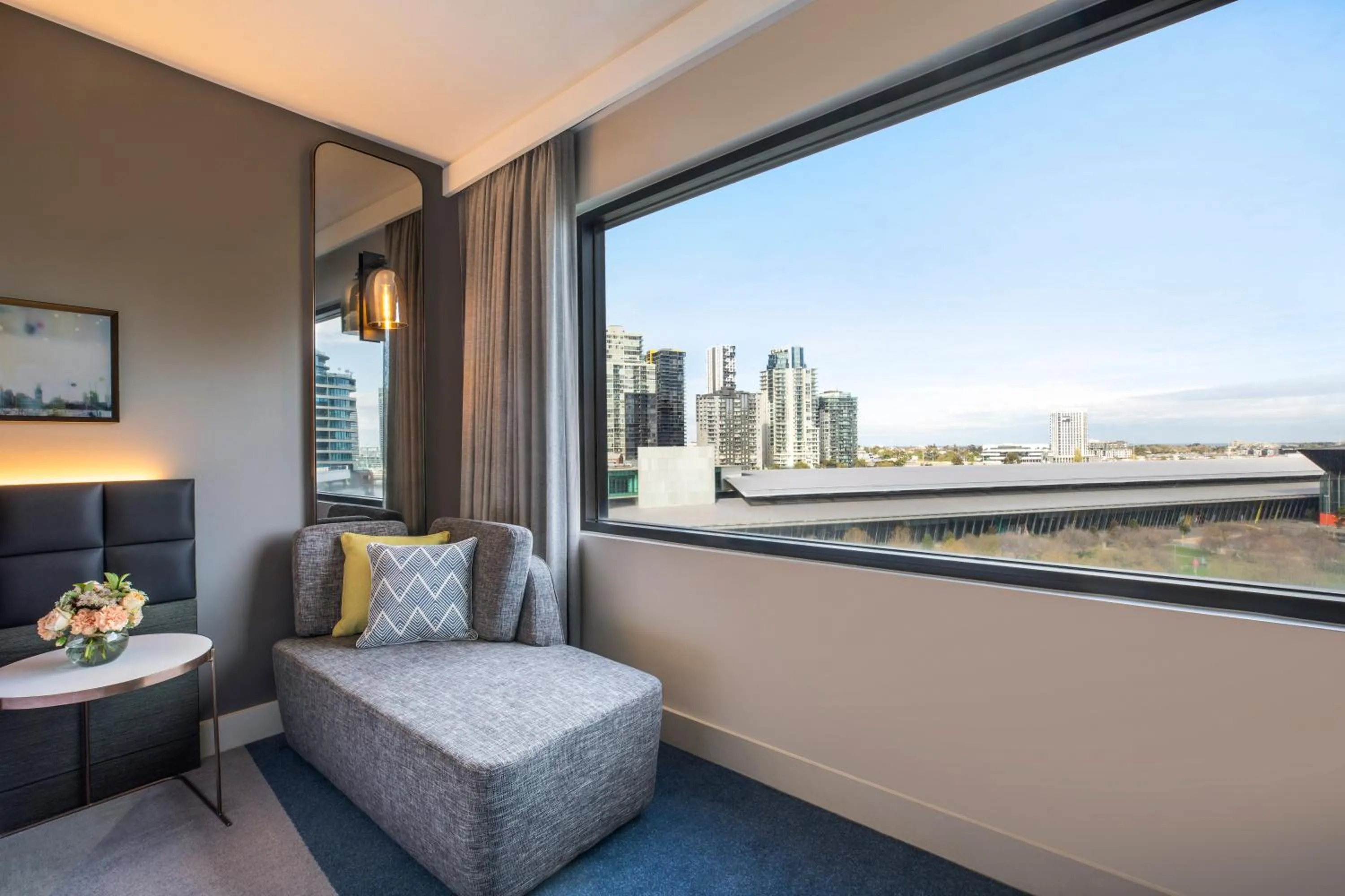 Standard King Room with River View - High Floor in Crowne Plaza Melbourne by IHG